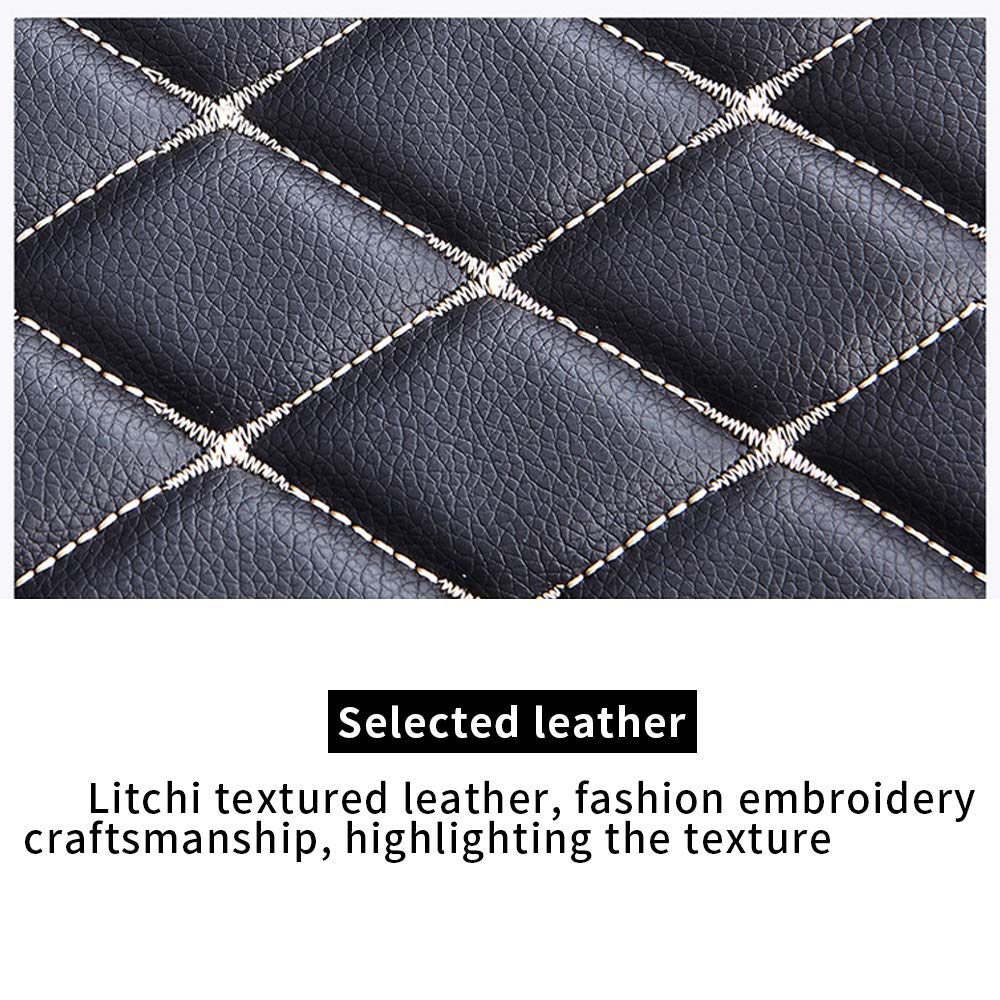 SureKit Custom Fit Car Floor Mats for Chrysler Pacifica 2004 - Waterproof Anti-Slip Luxury Leather Full Coverage Liners (Front & Rear Set, Beige) - Perfect for All-Weather Protection & Easy Cleaning