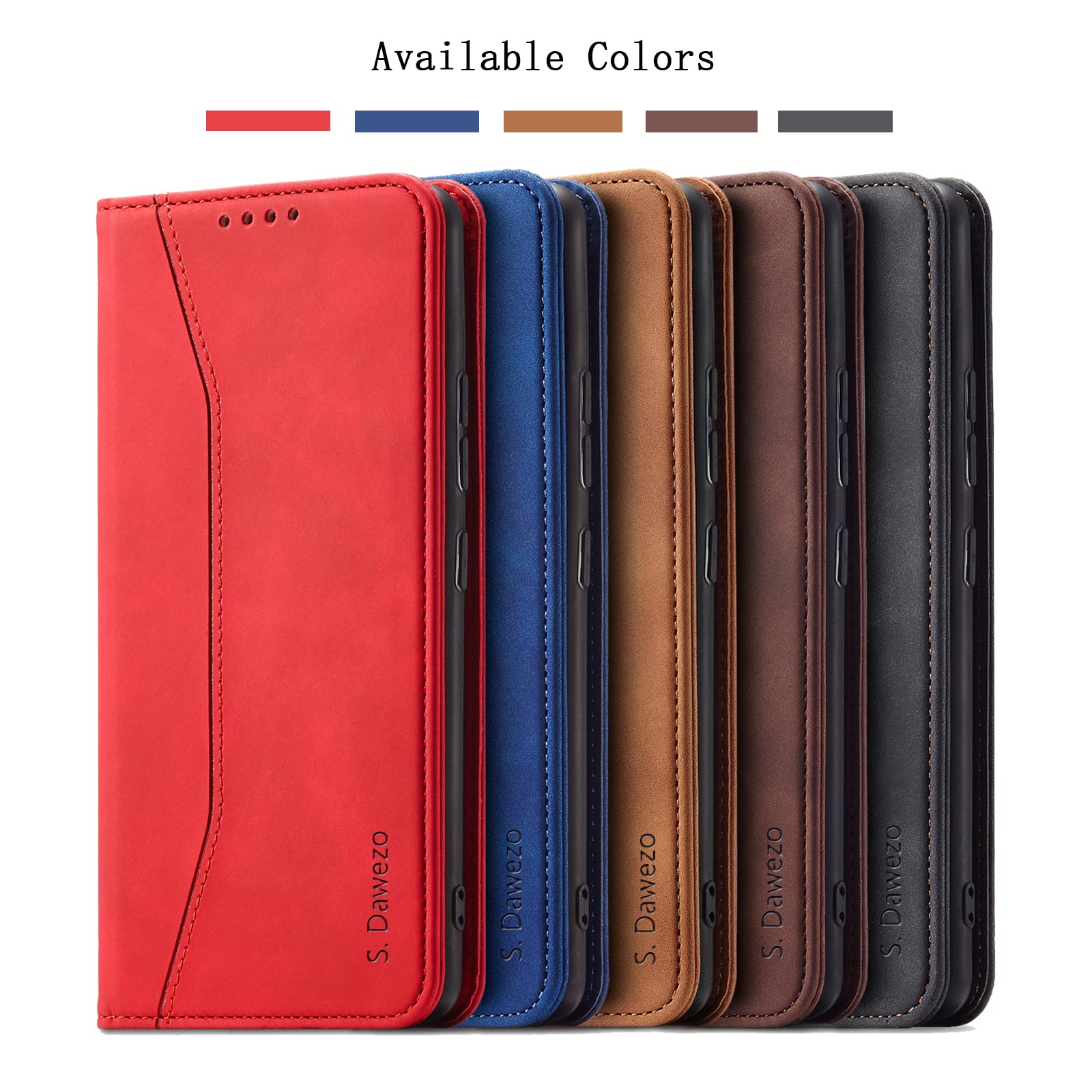 Premium Magnetic Matte Leather Flip Cover for iPhone 13 Pro - Shockproof Wallet Case with Card Slot & Stand Function | Full Protection Brown Leather Phone Case | Perfect for Work, Travel & Everyday Use
