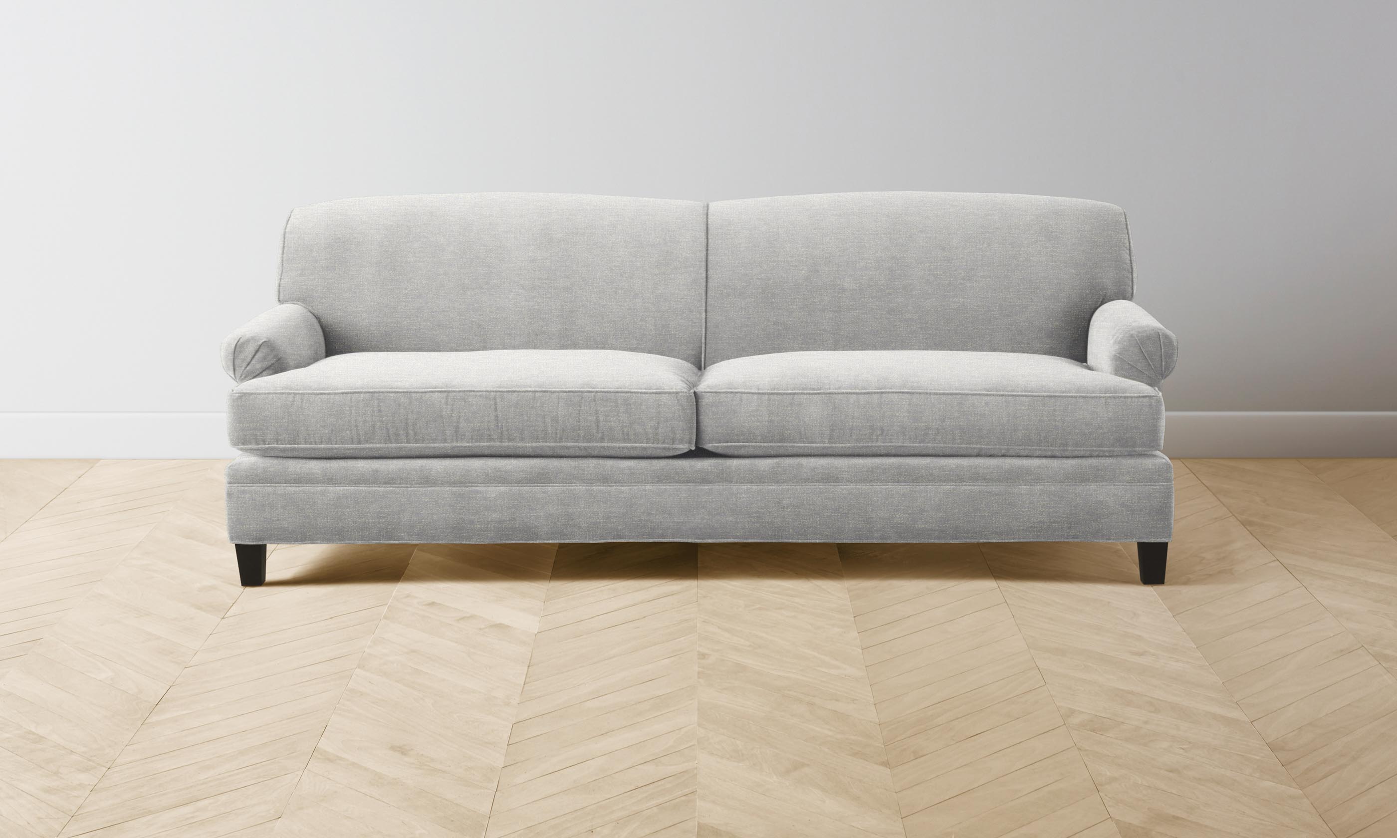 Carmine Sofa - Premium Merino Heather Grey Fabric, Modern Comfort for Living Room & Lounge - Perfect for Relaxing, Entertaining & Stylish Home Decor