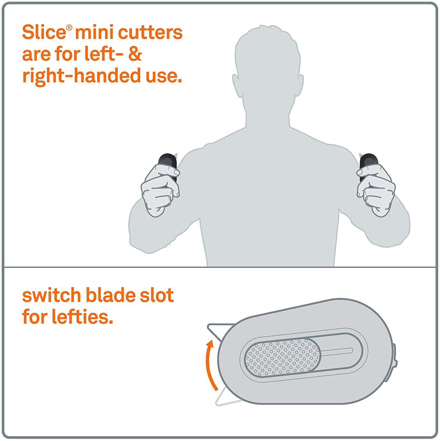 Slice Auto-Retractable Mini Box Cutter - Safe Ceramic Blade Lasts 11x Longer Than Metal | Keychain Box Opener (12 Pack) | Perfect for Warehouse, Office & Home Package Opening