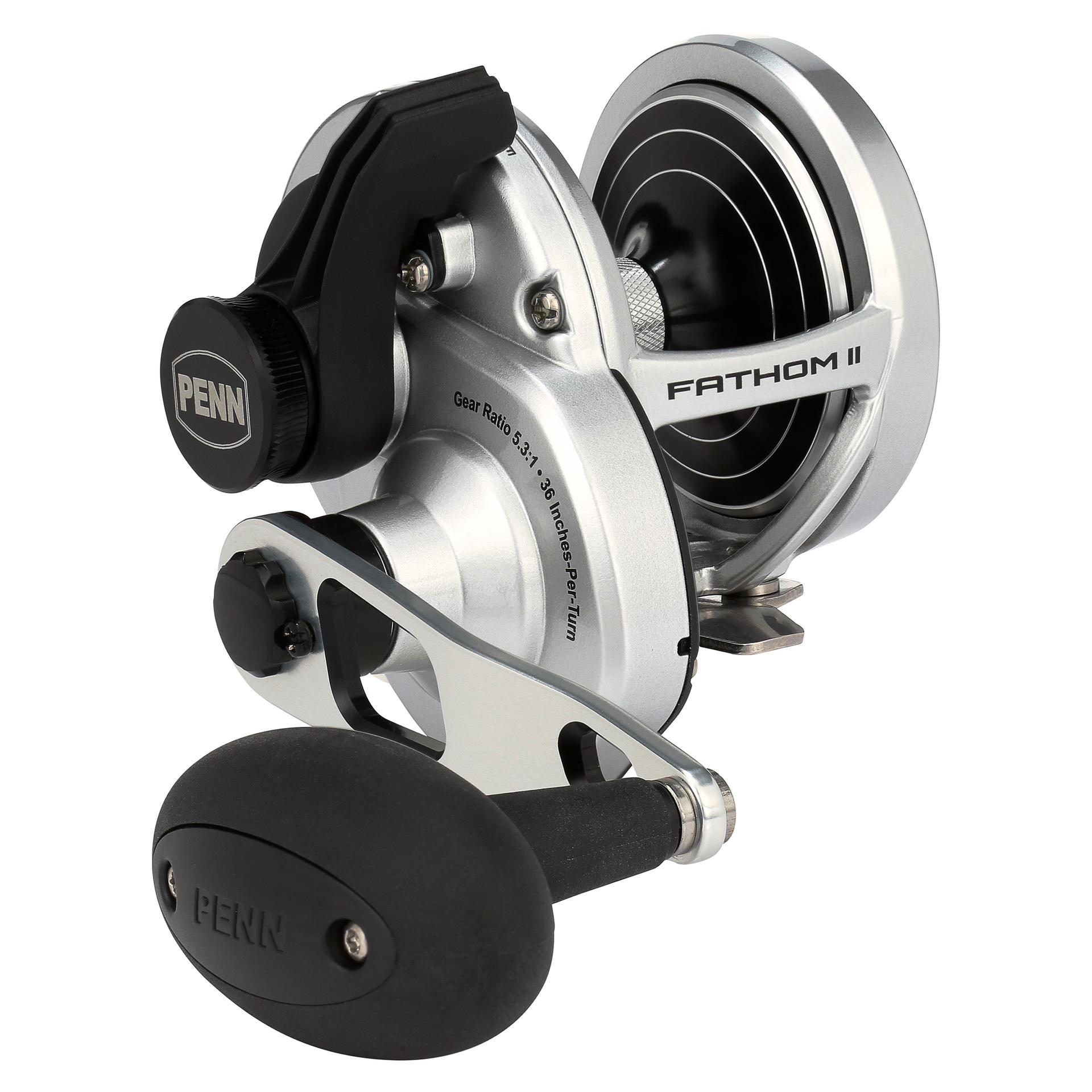 PENN Fathom™ II Lever Drag Conventional Fishing Reel - Saltwater & Freshwater Trolling, Bottom Fishing, and Offshore Angling