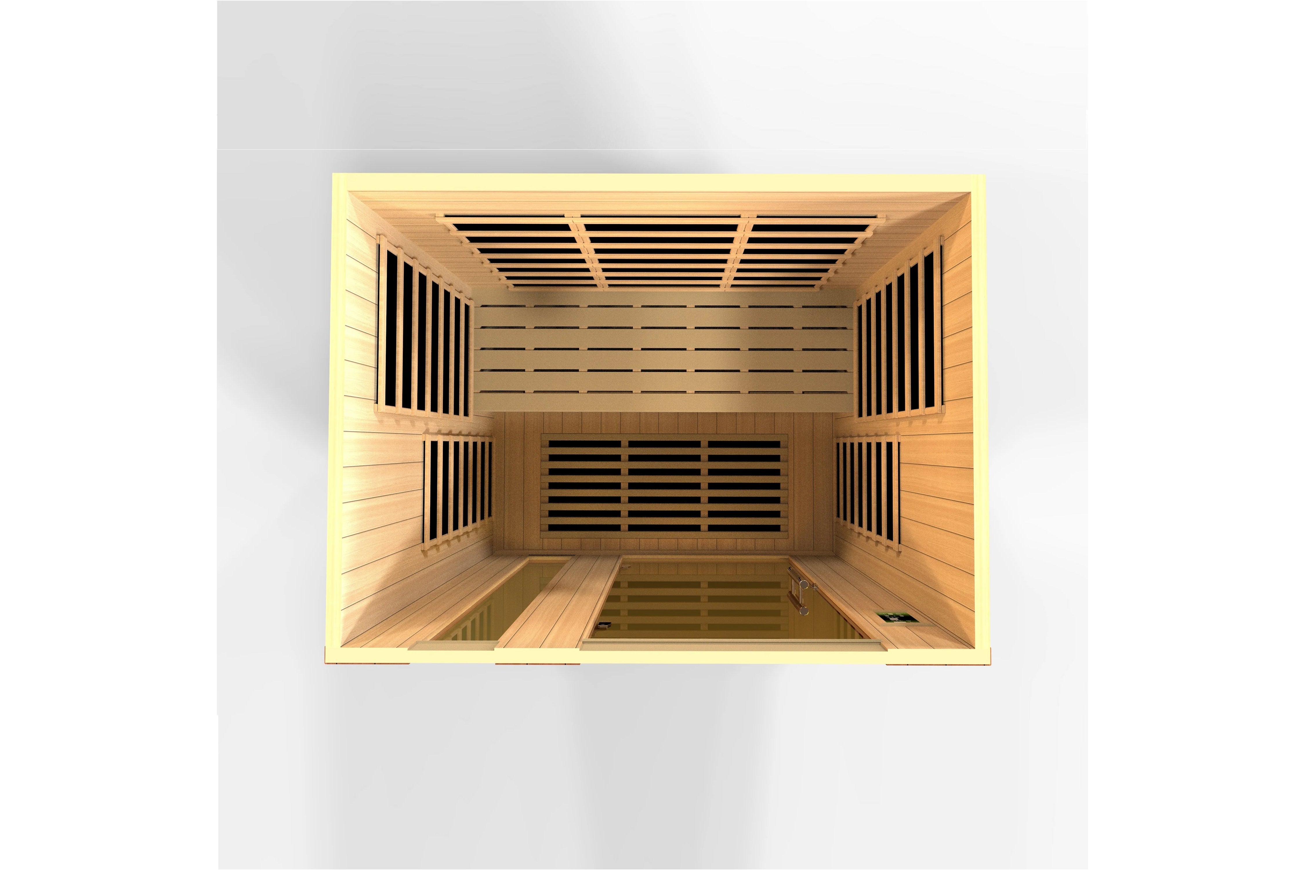 Golden Designs Lugano 3-Person Low EMF FAR Infrared Sauna for Home Spa, Relaxation & Detox - Perfect for Wellness, Muscle Recovery & Stress Relief