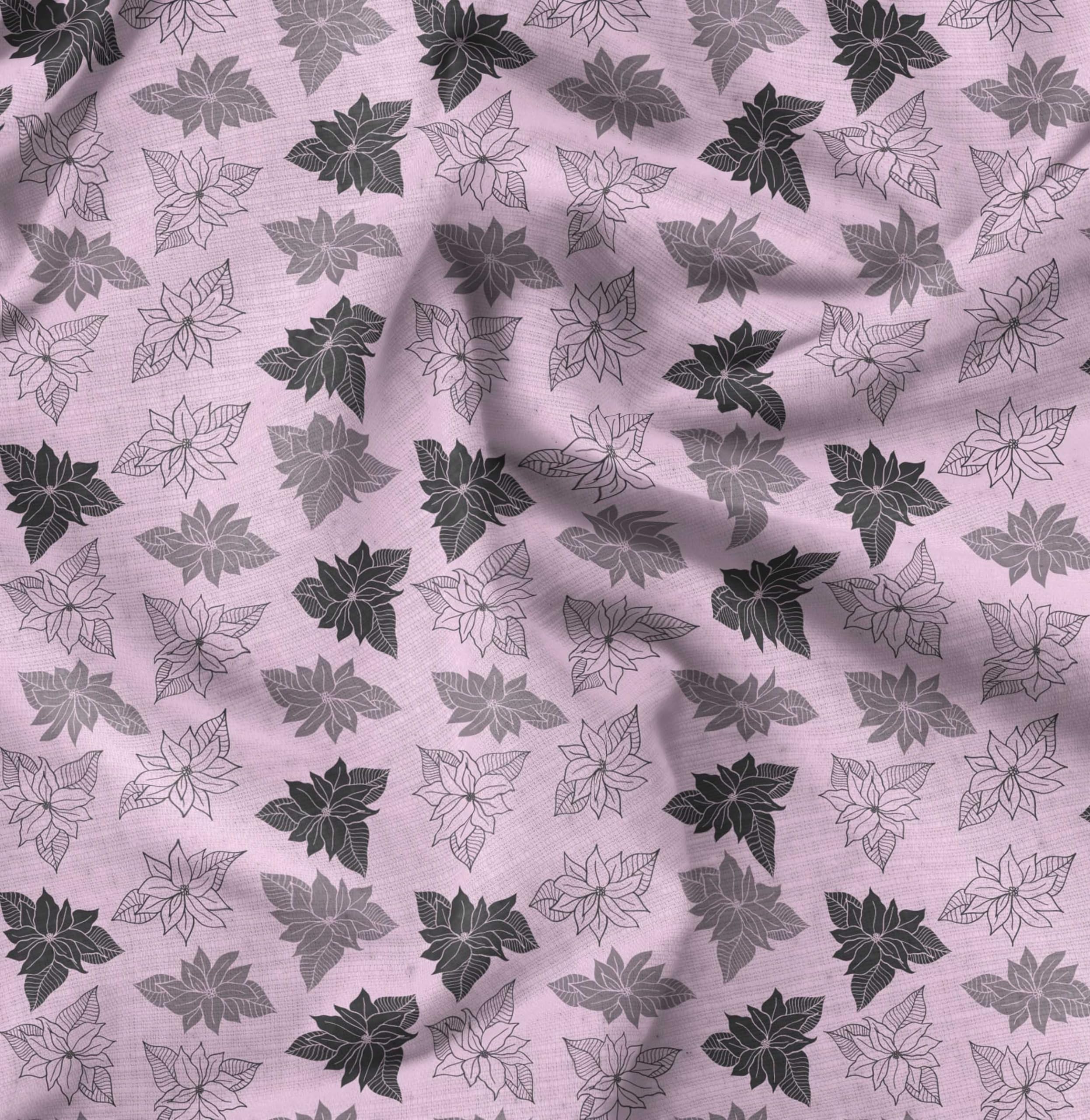 Soimoi Moss Georgette Pink Fabric by The Yard - 42 Inch Wide - Arbatax Lily Floral Printed Fabric for Dresses, Curtains & Home Decor | Elegant & Exotic Fashion Fabric for DIY Sewing Projects
