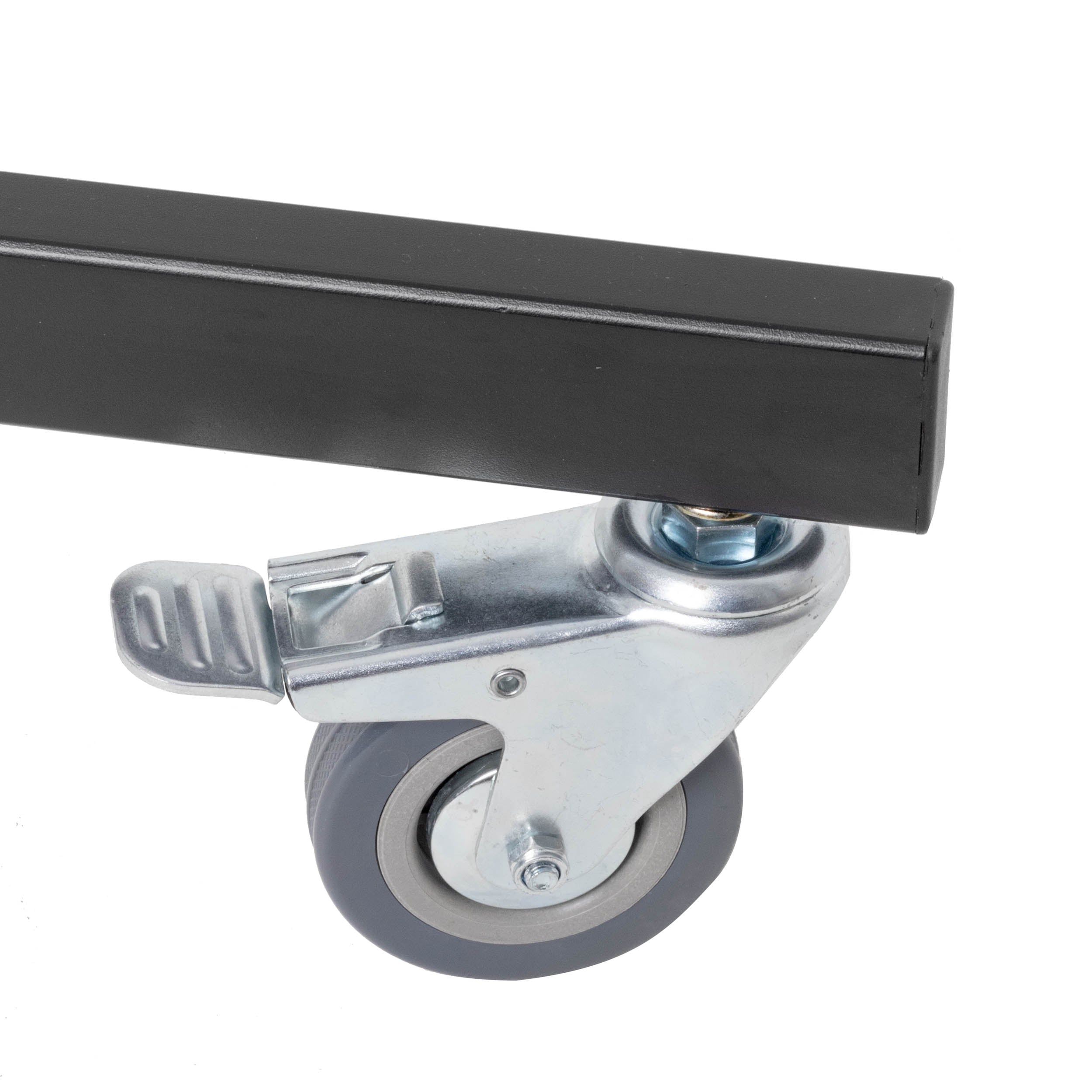 228cm Adjustable Wheeled Folded Tube Stand with VESA Mount Bracket - Perfect for TV, Monitor & Digital Signage Displays in Offices, Classrooms & Retail Stores