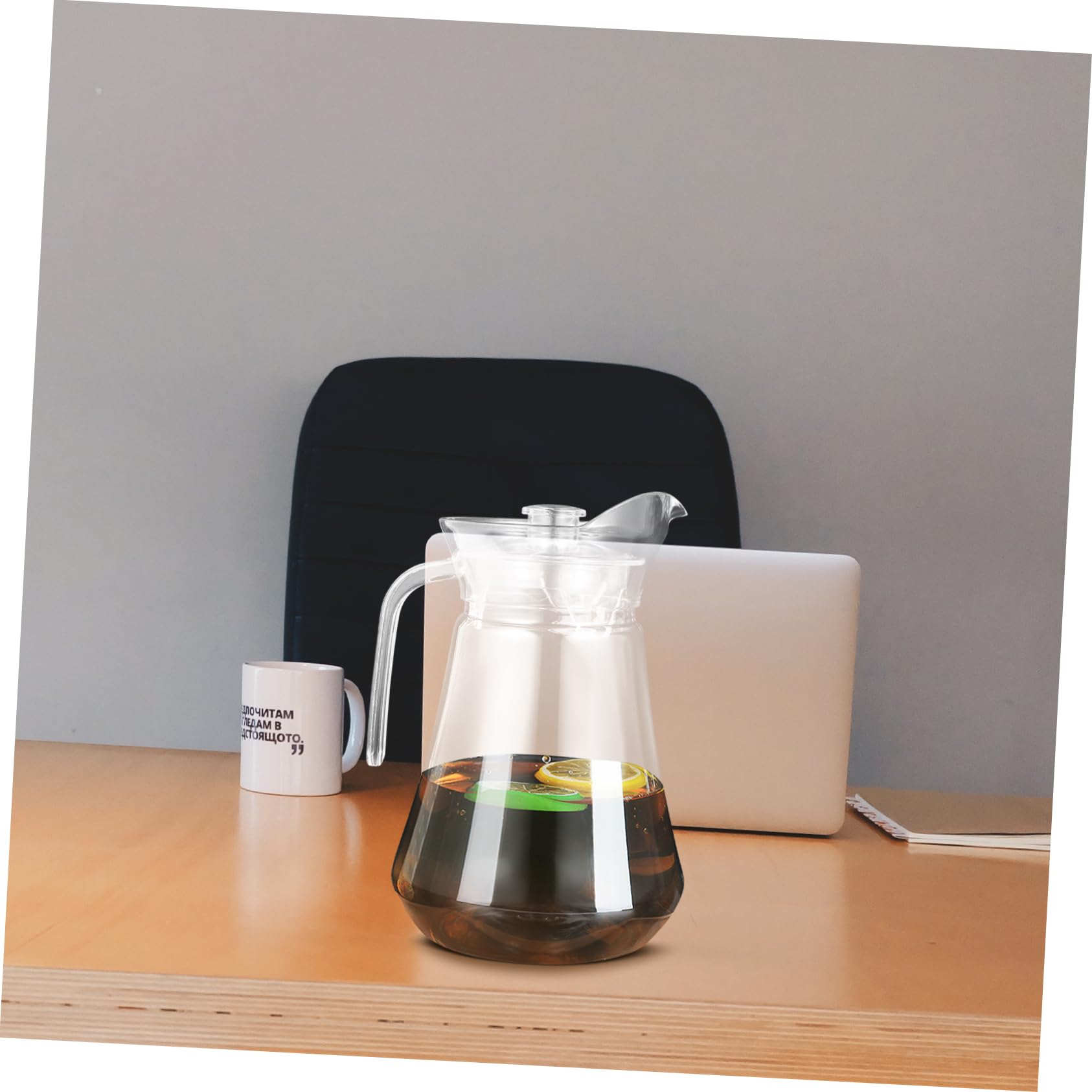 1pc Transparent Large Capacity Water Kettle - Practical Household Drink Pot, Beverage Jug for Tea, Coffee & Water Storage - Perfect for Kitchen, Office & Outdoor Use