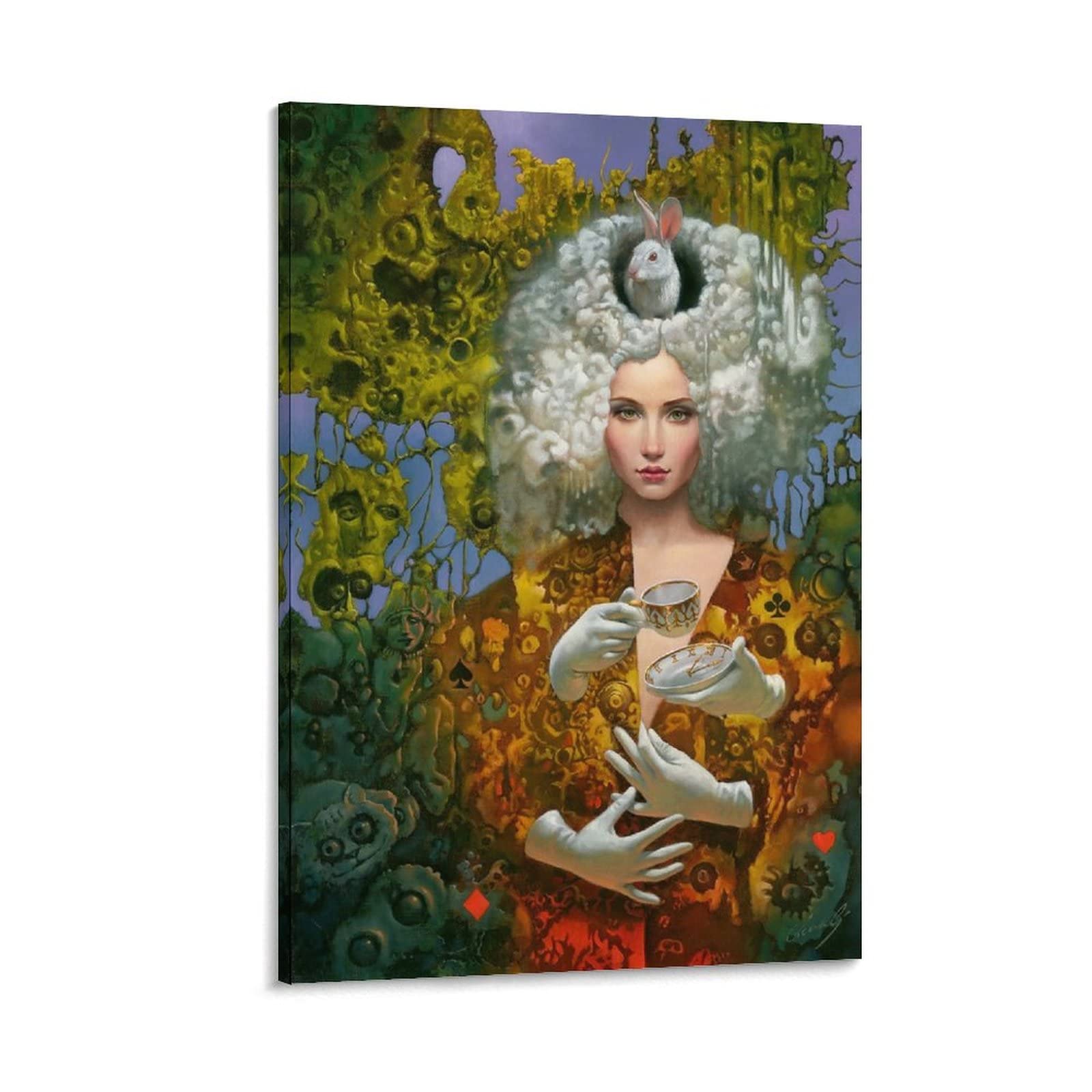 Michael Cheval Surrealism Art Print - 24x36 Inch (60x90cm) Spring Themed Canvas Wall Art Poster for Home Decor, Office & Bedroom Aesthetic - Perfect Gift for Art Lovers & Interior Design