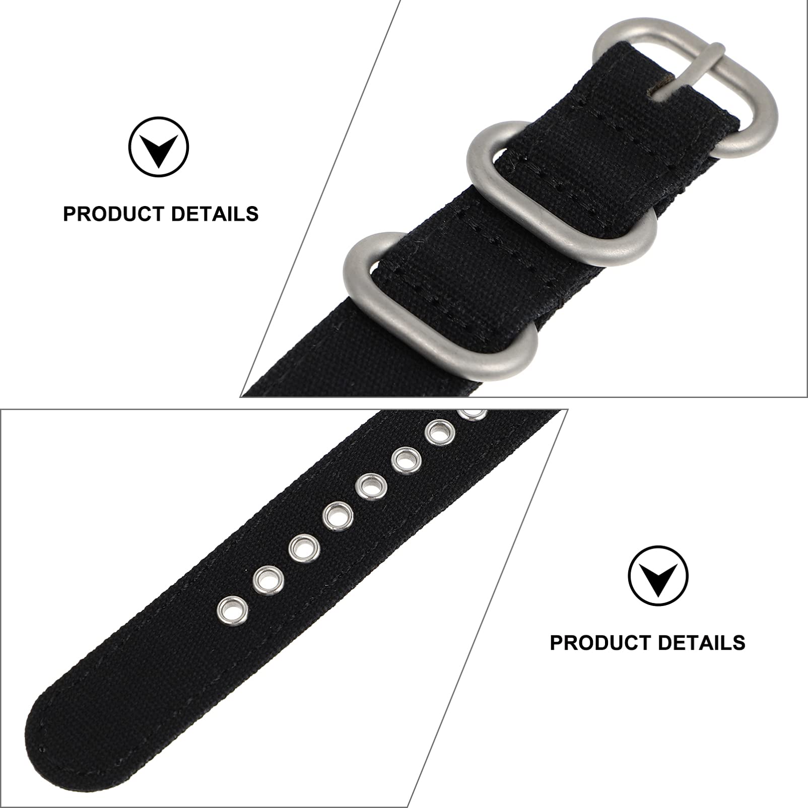 Hemobllo Canvas Watch Band - Stylish Replacement Strap for Smartwatches, Perfect for Casual & Office Wear