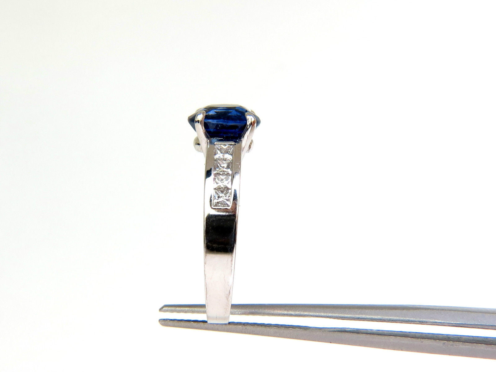 2.97CT GIA Certified Natural Blue Sapphire Diamond Ring in 14K Gold - Unheated & No Heat Treatment - Perfect for Engagement, Wedding & Anniversary Gifts