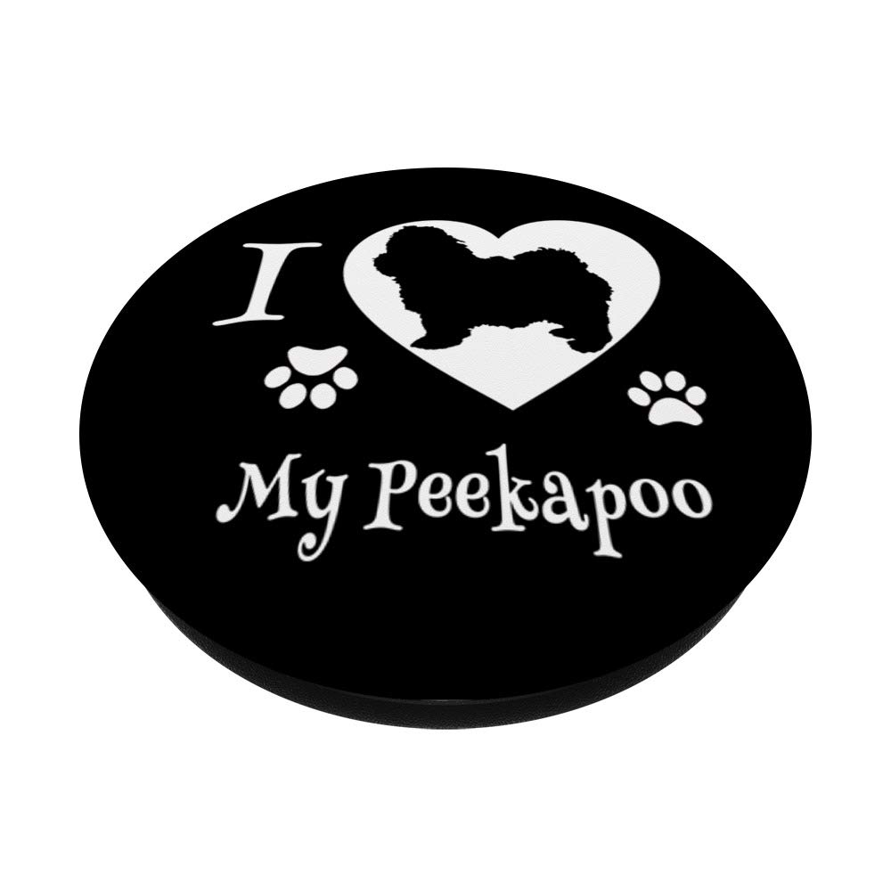 Peekapoo Dog Lovers Phone Grip - Swappable PopSocket for iPhone, Android & Tablets | Perfect for Dog Walking, Travel & Daily Use