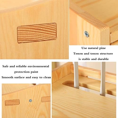 Wooden WiFi Router Storage Box - Cable Management Shelf for TV Accessories, Set Top Box & Internet Modem | Organize Living Room, Home Office & Entertainment Center Electronics