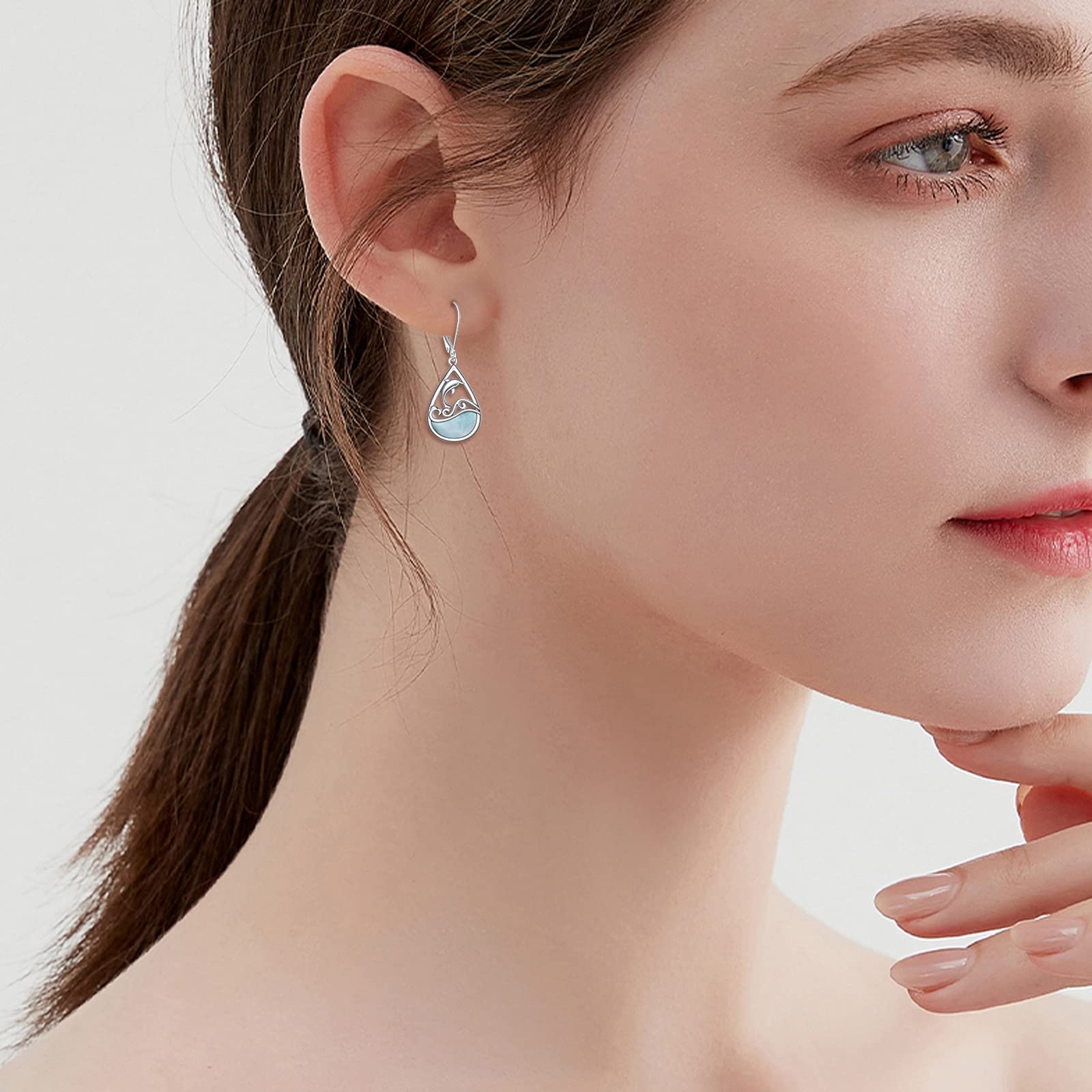 925 Sterling Silver Phoenix Hummingbird Bee Stingrays Dolphin Dangle Drop Earrings for Women - Elegant Nature-Inspired Jewelry Gift for Her, Perfect for Parties, Weddings & Everyday Wear