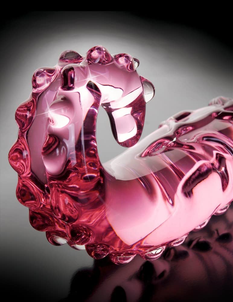 Hand Blown Glass Massager - Icicles #24 - Premium Sensual & Therapeutic Body Massage Tool for Relaxation & Intimacy