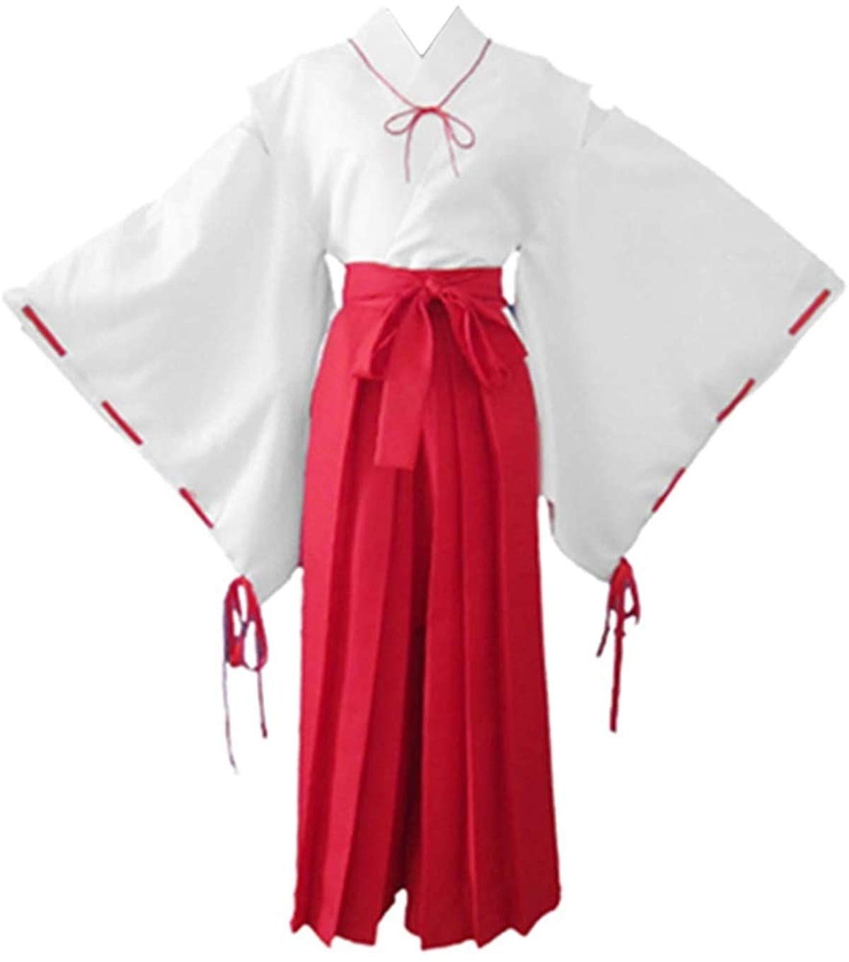 Anime Kikyou Cosplay Costume - Traditional Japanese Kimono Outfit with Wig for Halloween, Cosplay Events & Anime Conventions | Full Set for Women