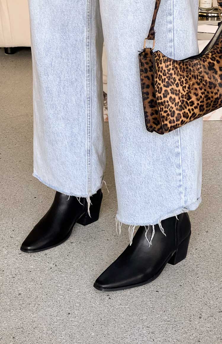Billini Franklin Black Boots for Women - Stylish Ankle Boots with Chunky Heel | Perfect for Casual Outfits, Office Wear & Night Out