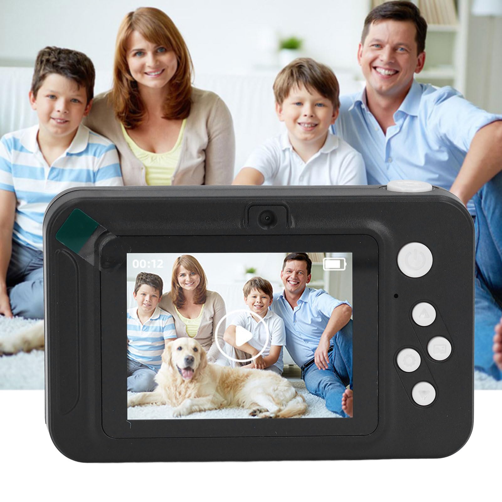 4K HD Digital Camera with 8X Zoom Autofocus - Compact Point and Shoot Camera for Kids, Teens & Beginners - Perfect for Travel, Birthday Gifts & Family Photography (Black)