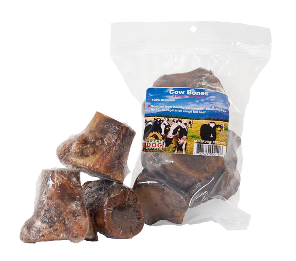 Premium USA-Sourced Beef Femur Bones for Small Dogs - 3 Pack, 2-3 Inch Natural Dog Chews | Great for Teething, Dental Health & Long-Lasting Entertainment - Perfect for Puppies and Small Breed Dogs
