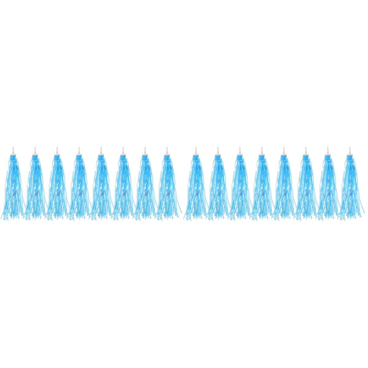 PRETYZOOM 8 Pairs Kids Bike Handlebar Streamers Grips - Colorful Tassels & Ribbons for Children's Bicycles & Baby Carriers (Sky Blue) | Fun Cycling Accessories for Boys & Girls, Birthday Gifts, Outdoor Play