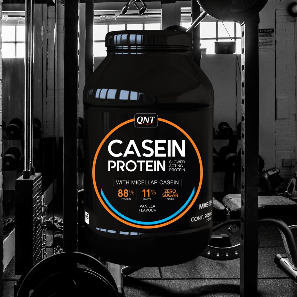 Vanilla Casein Protein Powder - 908g (2 lbs) for Muscle Recovery & Nighttime Protein | Slow-Digesting for Better Sleep & Growth