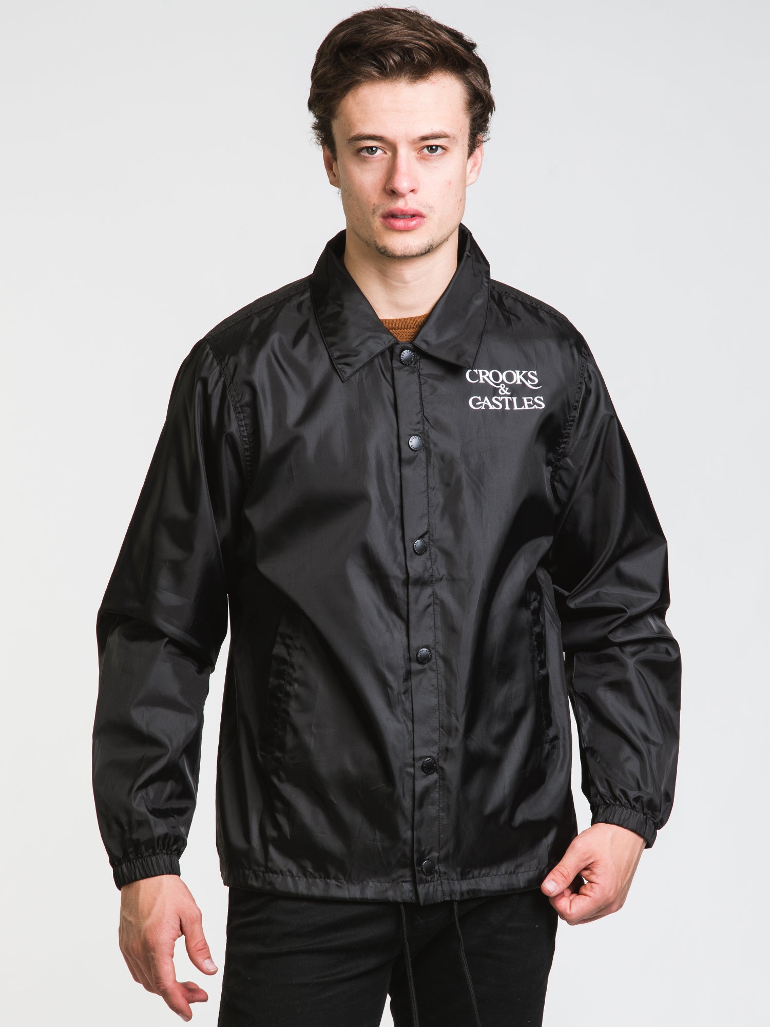 Crooks & Castles Serif Logo Jacket - Men's Streetwear Fashion Hoodie for Urban Style | Perfect for Casual Outfits, Streetwear Looks & Everyday Wear