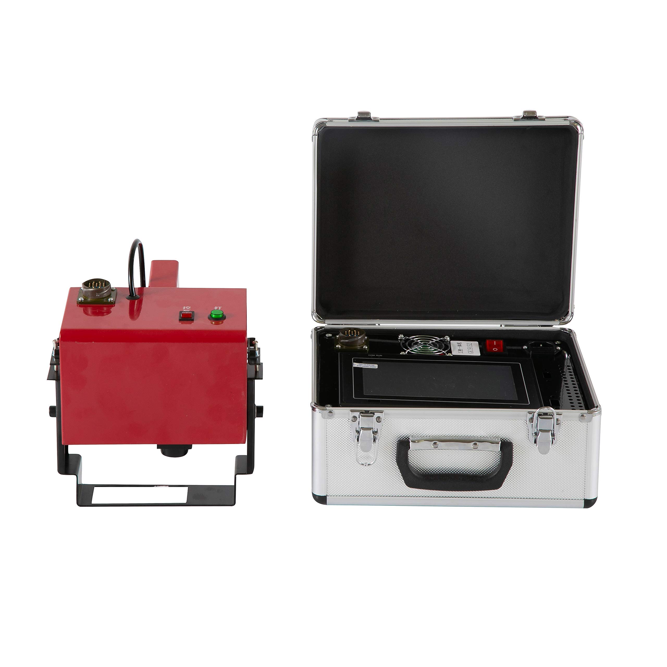 KUNTAI Portable Dot Pin Marking Machine for Metal Engraving - CNC Controller Included | Ideal for Industrial Metal Marking, Part Identification & Serial Number Engraving