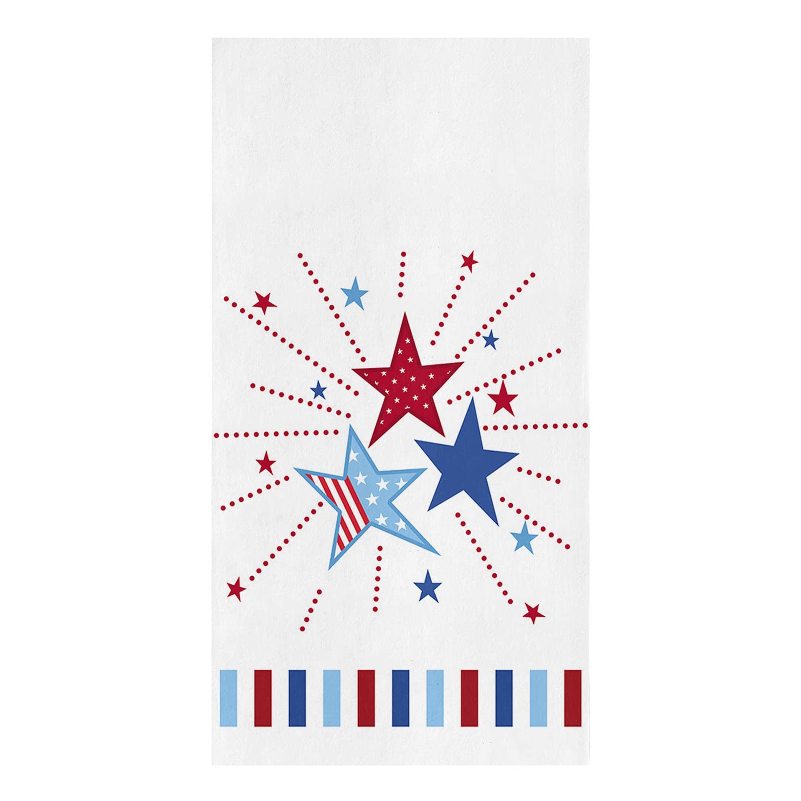 4th of July American Flag Dish Towels - Patriotic Stars & Stripes Microfiber Kitchen Hand Towels (18x28in) | Super Absorbent & Quick-Drying for Kitchen, Bathroom & Independence Day Decor