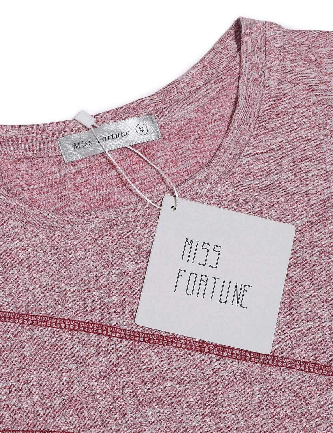 MISS FORTUNE Women's Workout Tops - Breathable Moisture Wicking Active Shirts for Yoga, Running, Hiking & Gym | Perfect for Fitness Training & Outdoor Sports