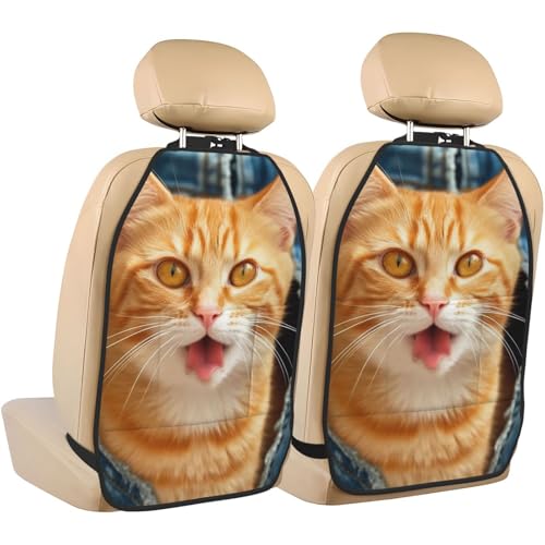 Orange Cat Sticking Out Tongue