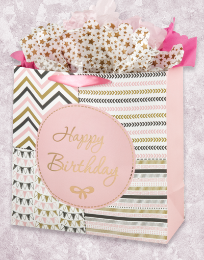 Premium Square Jumbo Birthday Gift Bags - Bulk Party Favor Bags for Birthdays, Baby Showers & Special Occasions