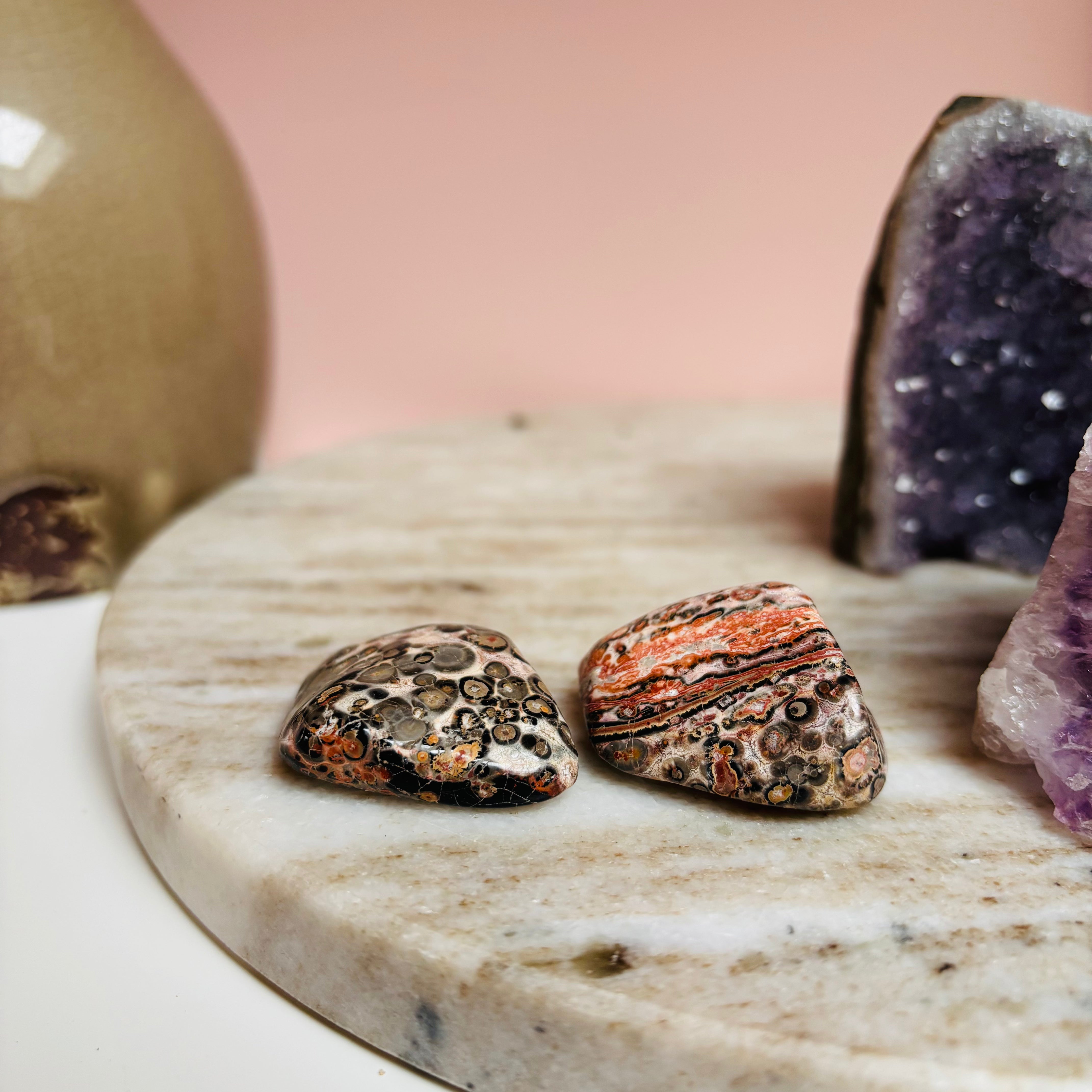 Natural Leopard Skin Jasper Stone - Healing Crystal for Meditation, Jewelry Making & Home Decor | Spiritual Energy & Chakra Balancing