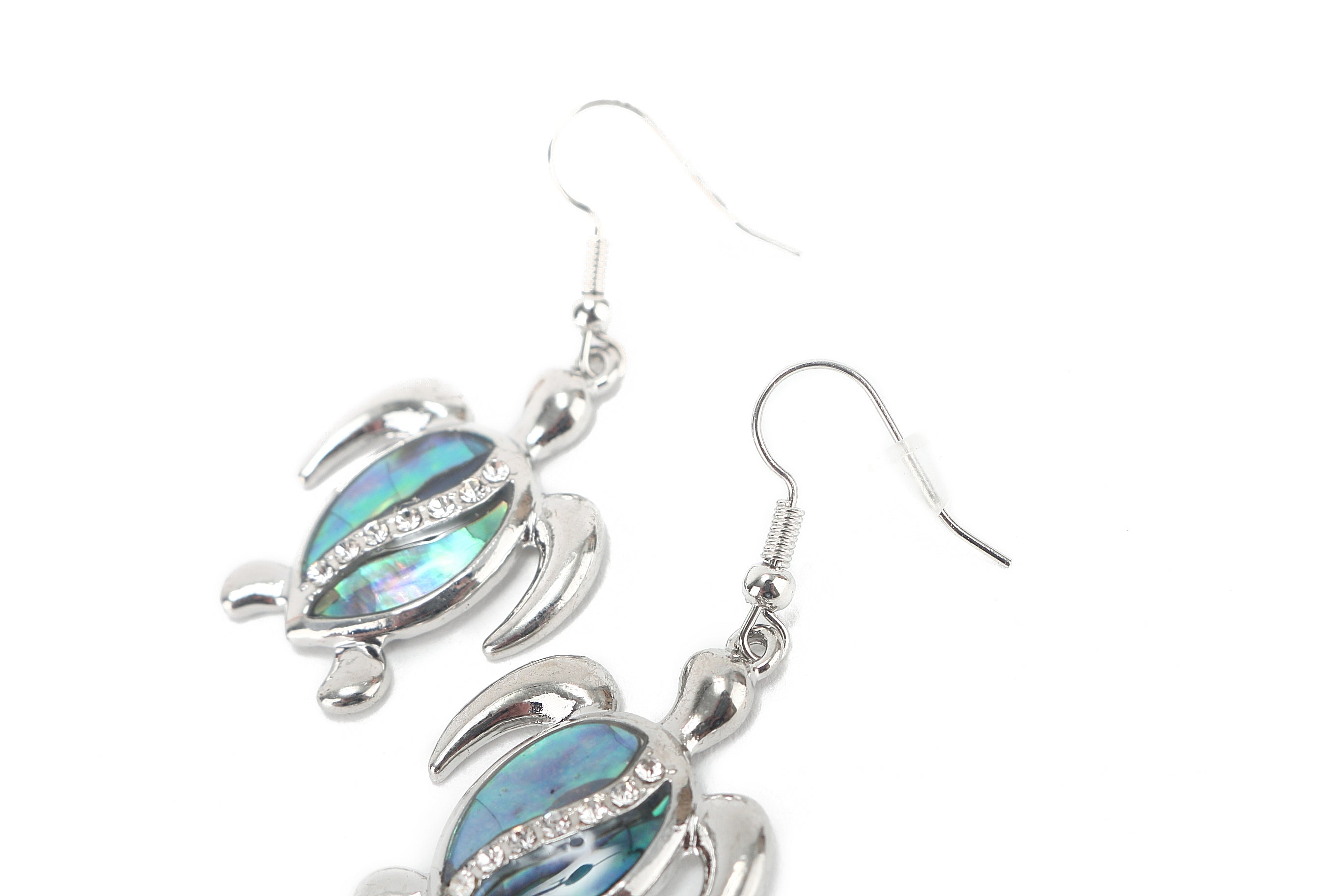 Makamae Sterling Silver Turtle Earrings for Women - Handmade Hawaiian Jewelry - Perfect for Beach Parties, Weddings & Everyday Wear