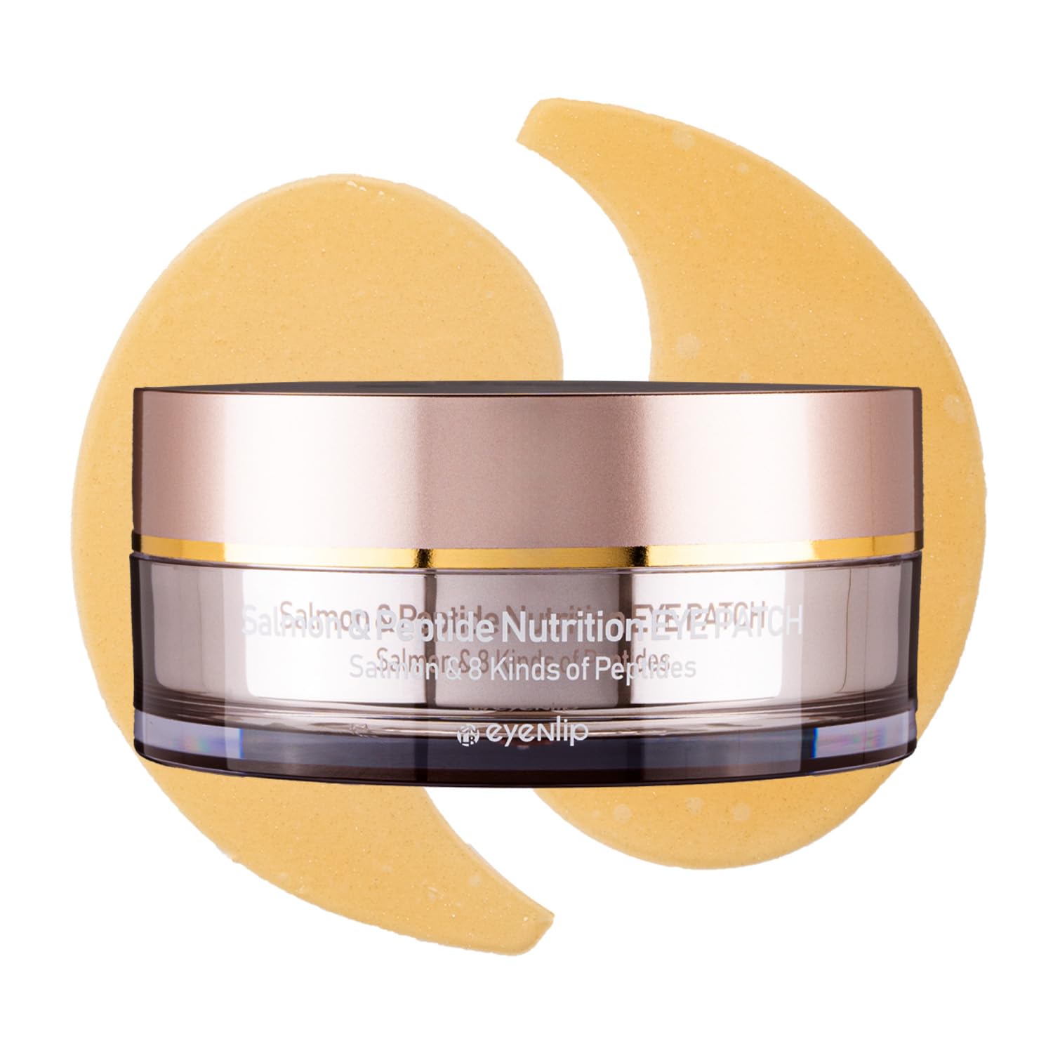 Salmon & Peptide Eye Patches for Puffy Eyes - Hydrating Collagen Under Eye Masks with Anti-Aging Benefits to Reduce Dark Circles & Fine Lines - Korean Skincare Treatment (60 Patches) - Perfect for Morning Routine & Nighttime Self-Care