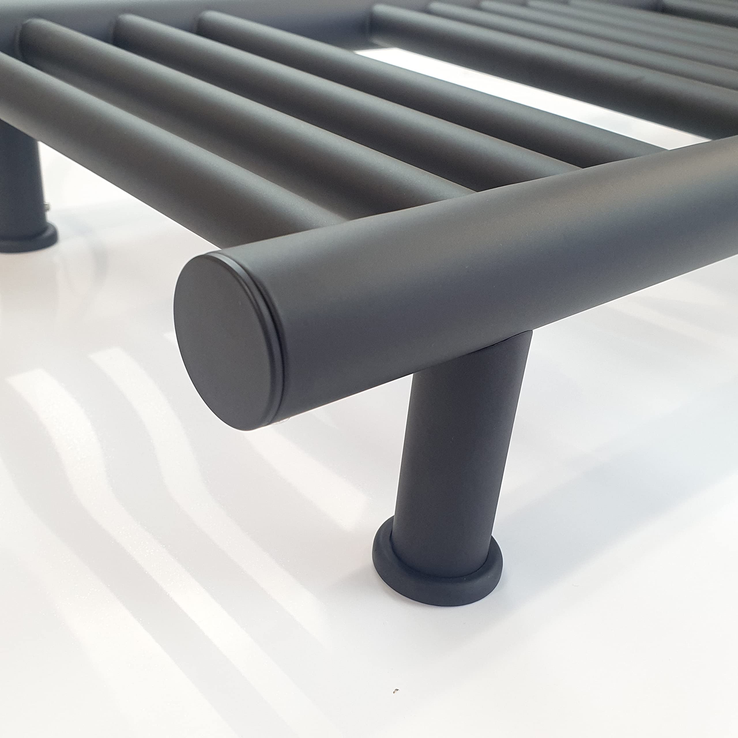 500W x 720H Electric Heated Towel Rail with Built-in Timer - NA-1 GreenedHouse Black | Bathroom Heating Solution for Spa, Gym & Luxury Homes