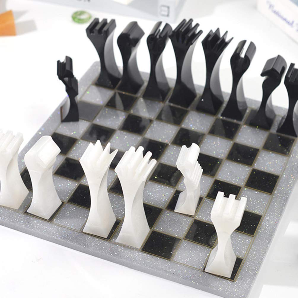 EXCEART 3D Chess Resin Molds Set - Includes King & Soldier Pieces for Epoxy Casting, DIY Crafts & Chocolate Making | Perfect for Board Game Lovers & Home Decor Projects