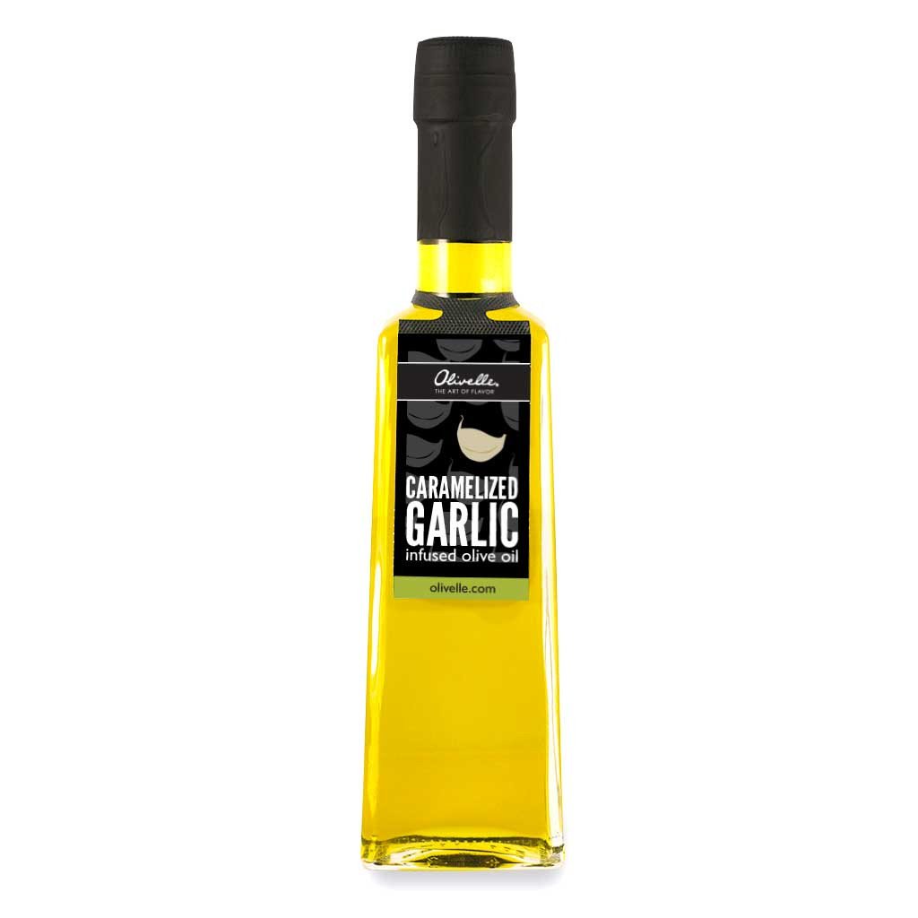 Premium Caramelized Garlic Infused Olive Oil - Gourmet Cooking Oil for Pasta, Salads & Bread Dipping - Rich Flavor for Home Chefs & Food Lovers