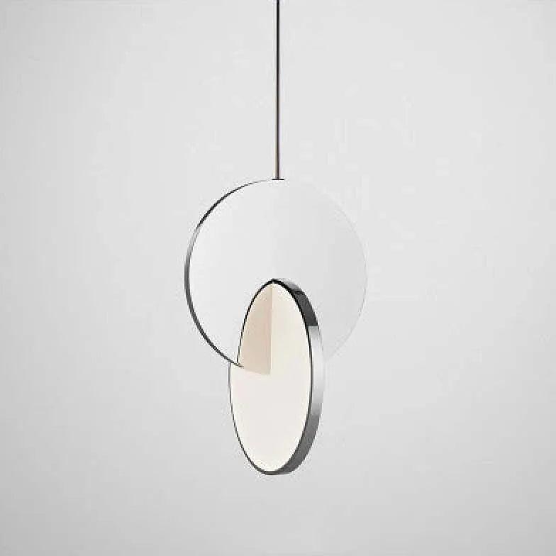 Modern Round Geometric Pendant Light - Stylish Ceiling Hanging Fixture for Living Room, Dining Room, or Bedroom Lighting
