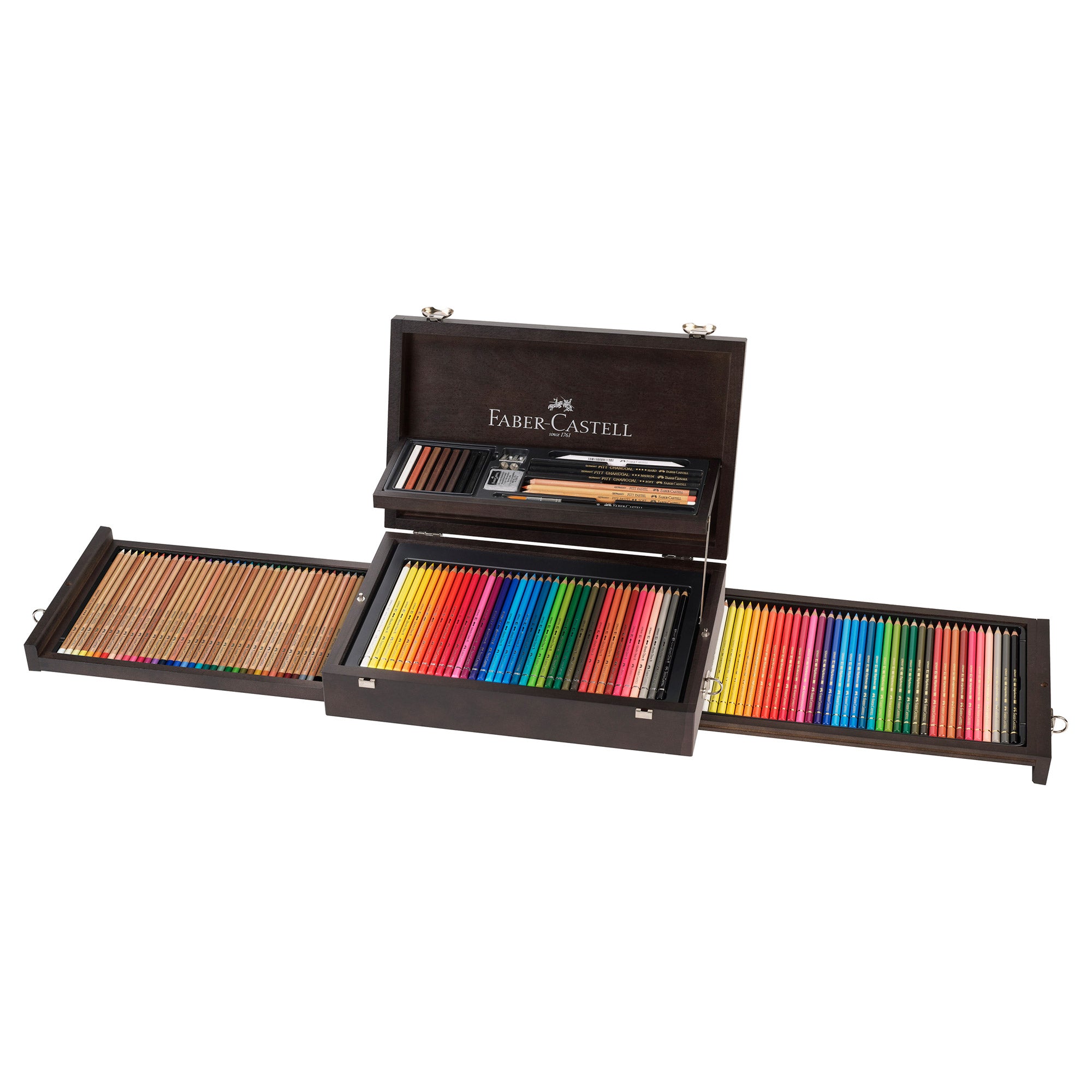 125-Piece Premium Art & Graphic Collection Set in Elegant Wooden Case - Perfect for Artists, Designers & Creative Professionals