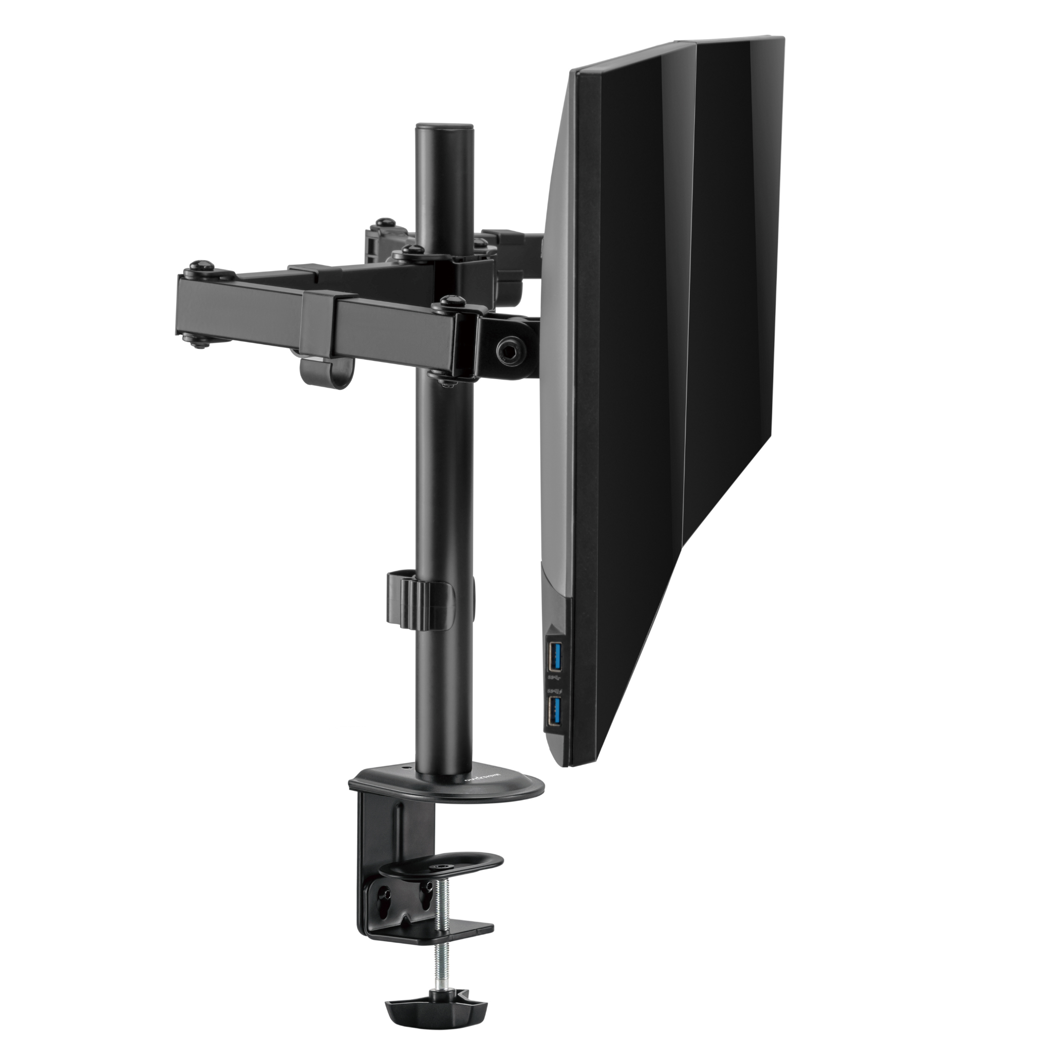 Outshine Dual Monitor Stand for Gaming - Adjustable VESA Mount for 13-32 inch Screens - Perfect for Home Office, Streaming & Esports Setup