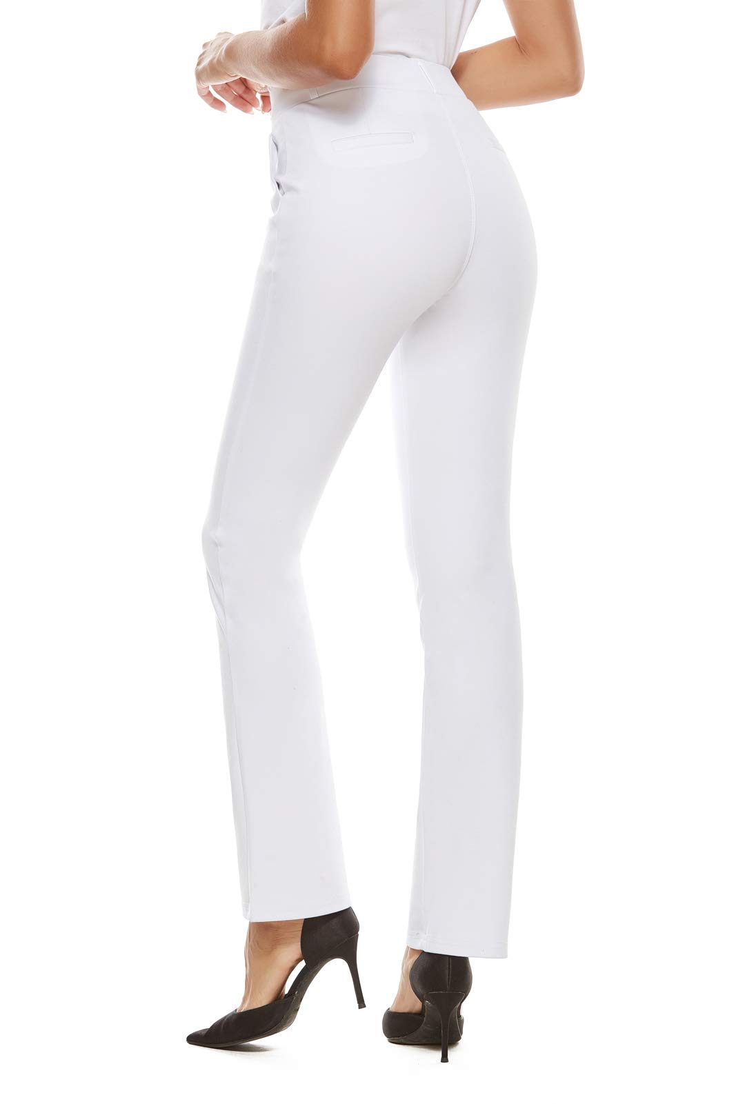 Women's Stretch Bootcut Dress Pants - Pull On for Work & Office