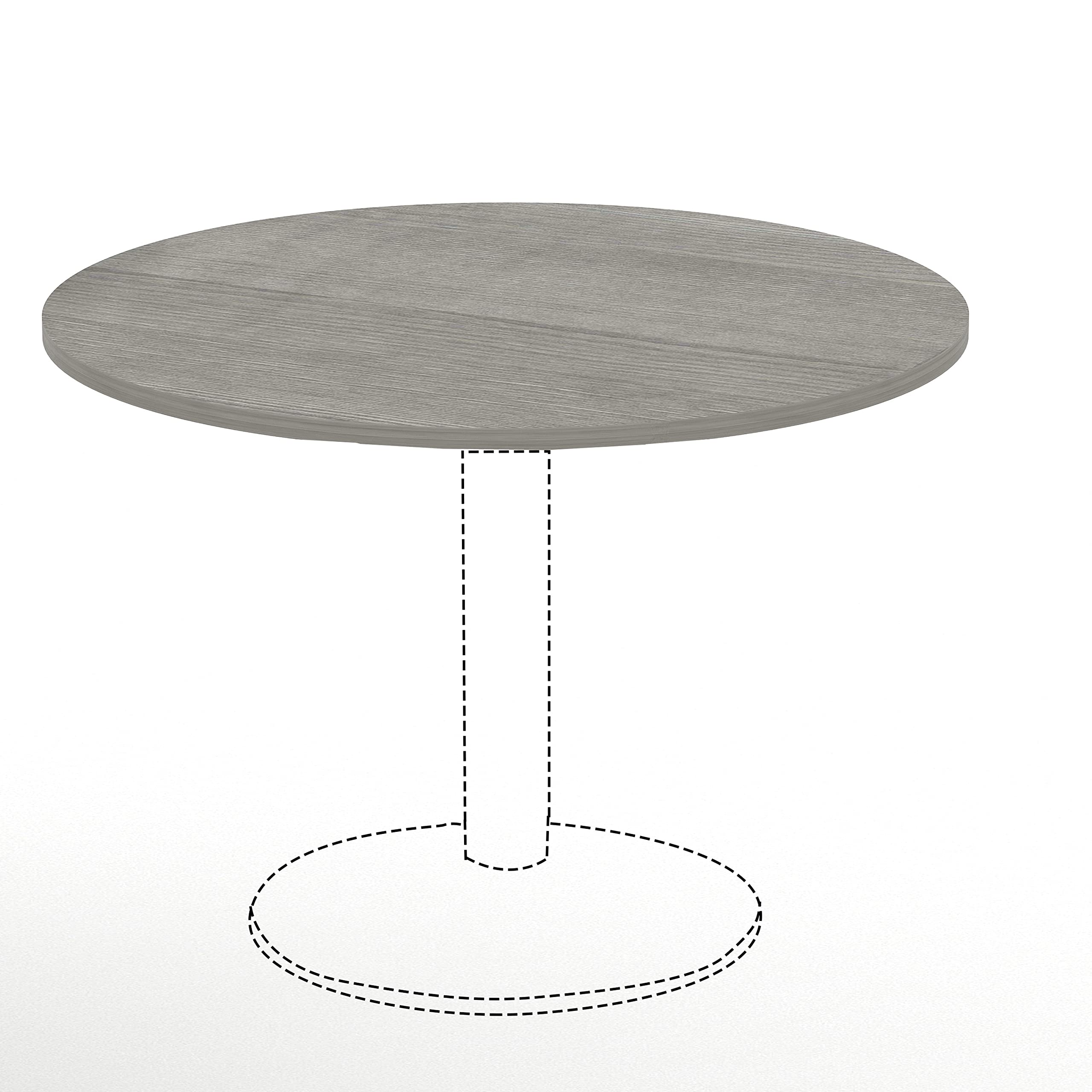 Lorell Weathered Charcoal Round Conference Table - 60