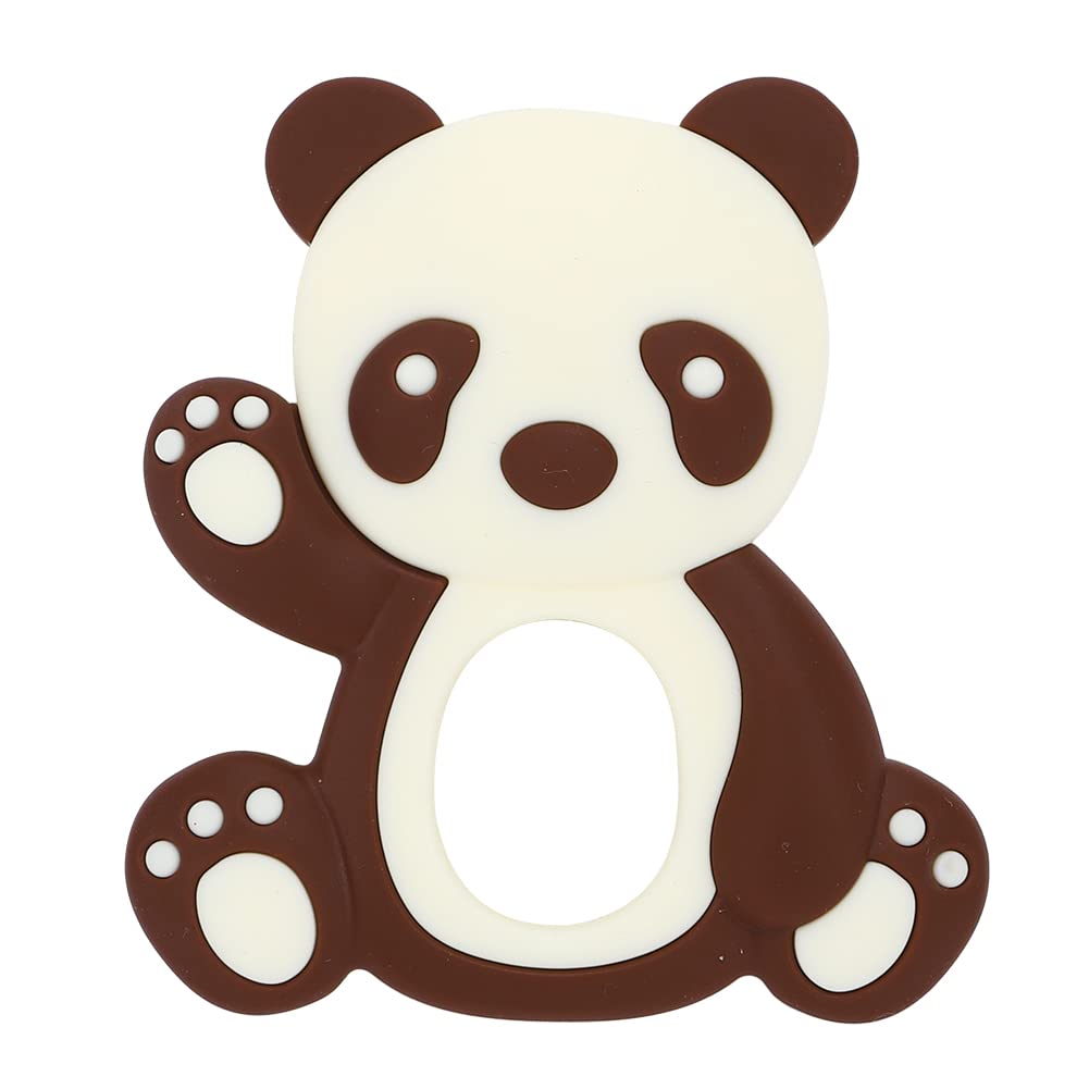 Shanrya Baby Teether - High Temp Resistant, Pain Relief for Babies (Brown) - Perfect for Bedroom & Travel