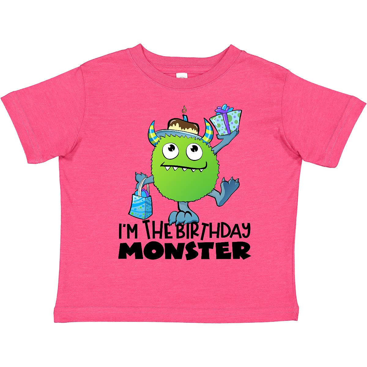 Birthday Monster Green Toddler T-Shirt | Fun Kids Birthday Outfit | Cute Toddler Graphic Tee for Birthday Parties & Celebrations