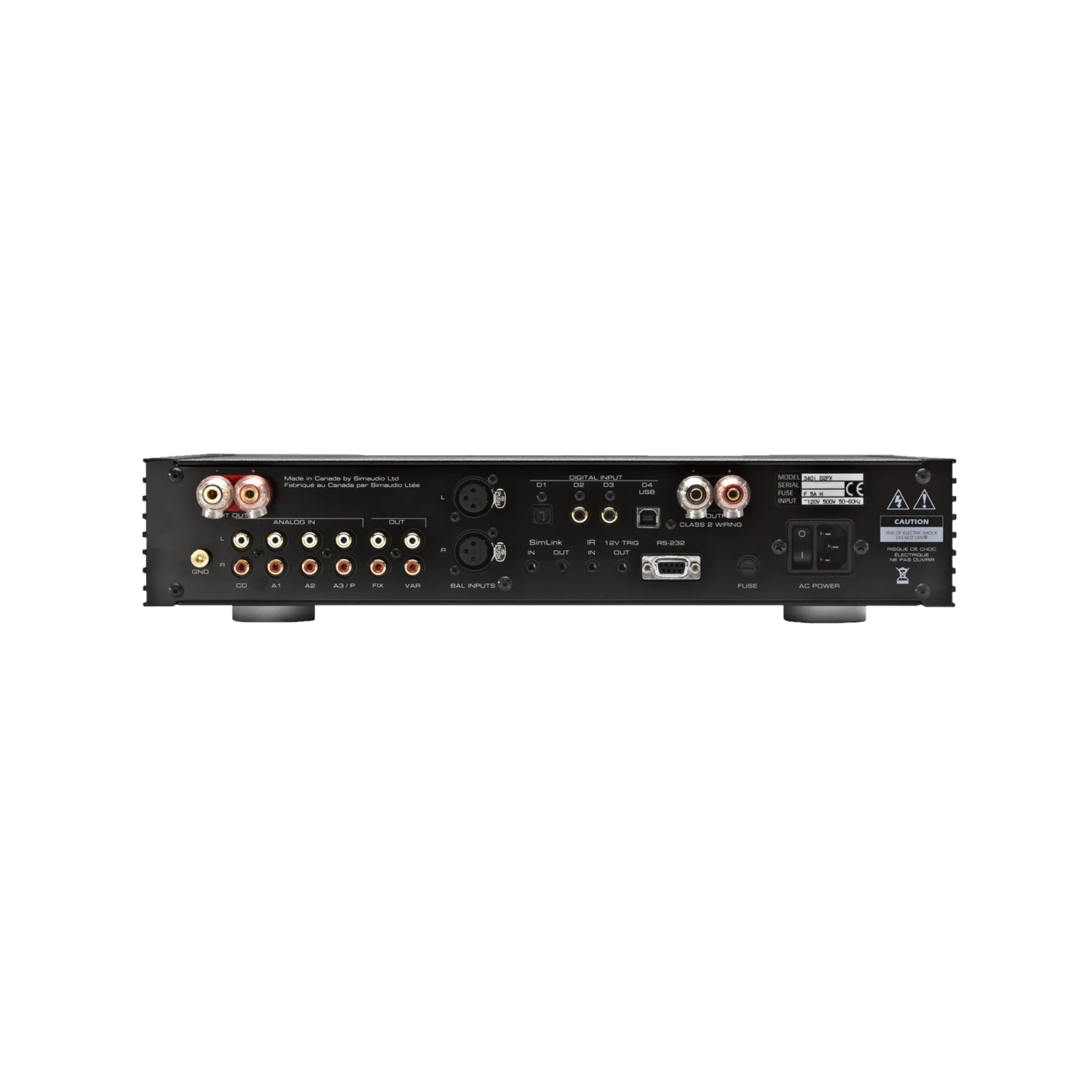 MOON 340i D3PX High Power Stereo Integrated Amplifier - Home Theater & Hi-Fi Audio System for Music Lovers & Audiophiles