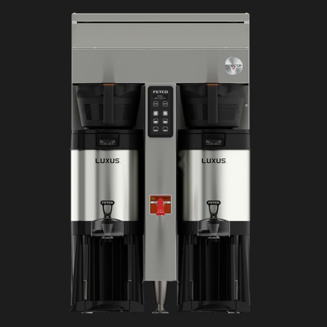 Fetco CBS 1152 V+ Twin Station Commercial Coffee Brewer - 2x5.0 kW/3x5.0 kW High Capacity - Perfect for Cafes, Restaurants & Offices