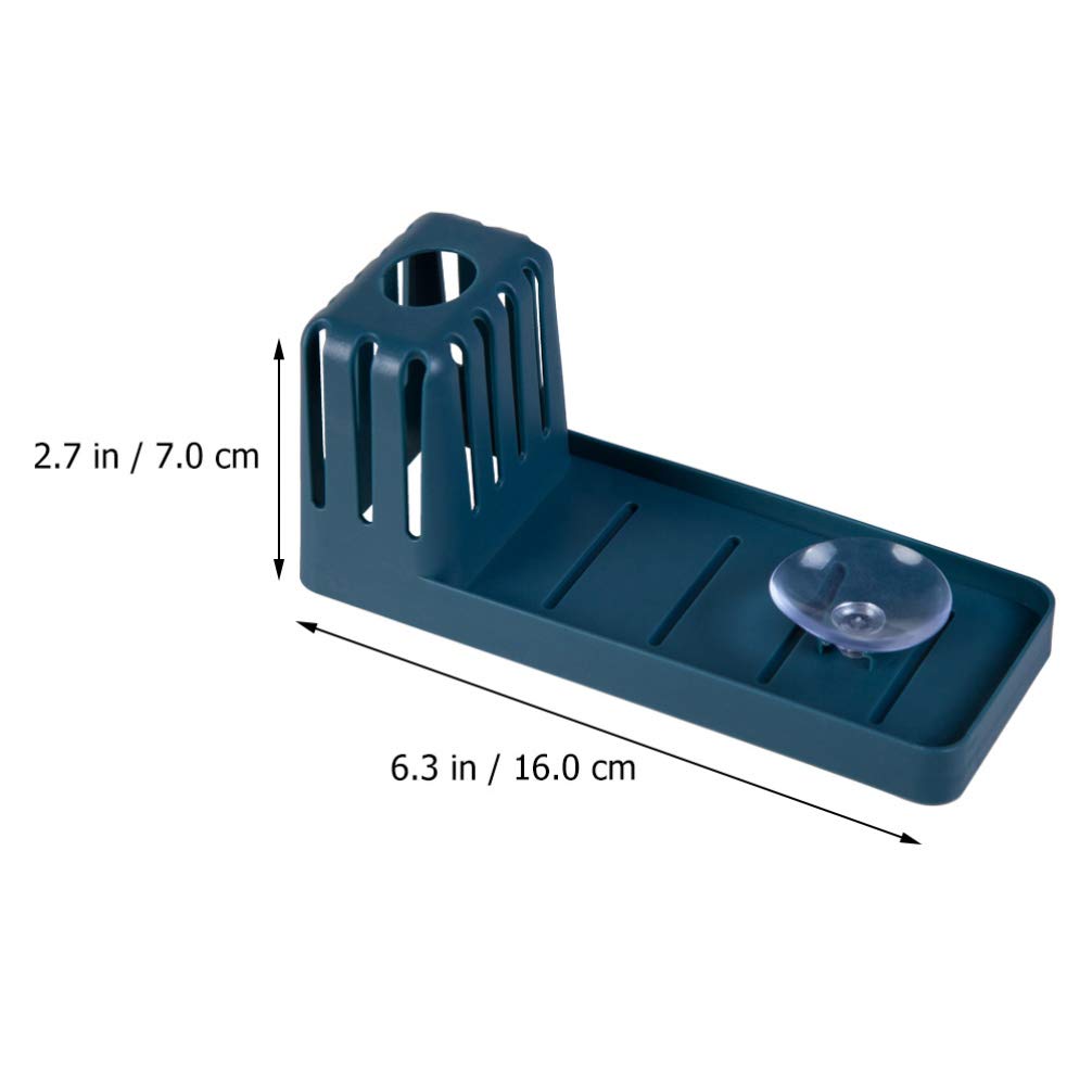 Cabilock 3-Piece Kitchen Sink Organizer Set - Corner Storage Shelves, Sponge Holder, Suction Cup Dish Drainer & Cloth Hanger - Space-Saving Sink Basket Rack for Dishes, Sponges & Utensils - Perfect for Small Kitchens, Apartments & RVs
