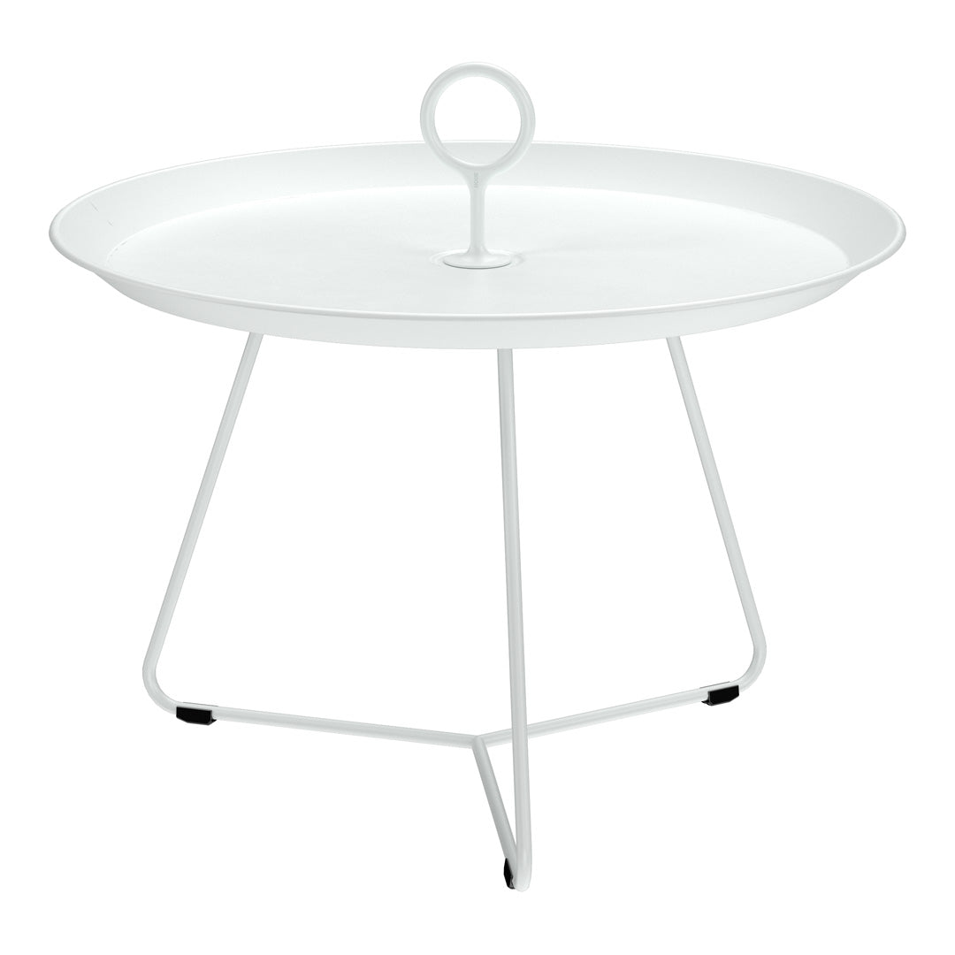 Sturdy Eyelet Outdoor Tray Table - Portable Side Table for Patio, Garden, Pool & Camping - Perfect for Drinks, Snacks & Decor
