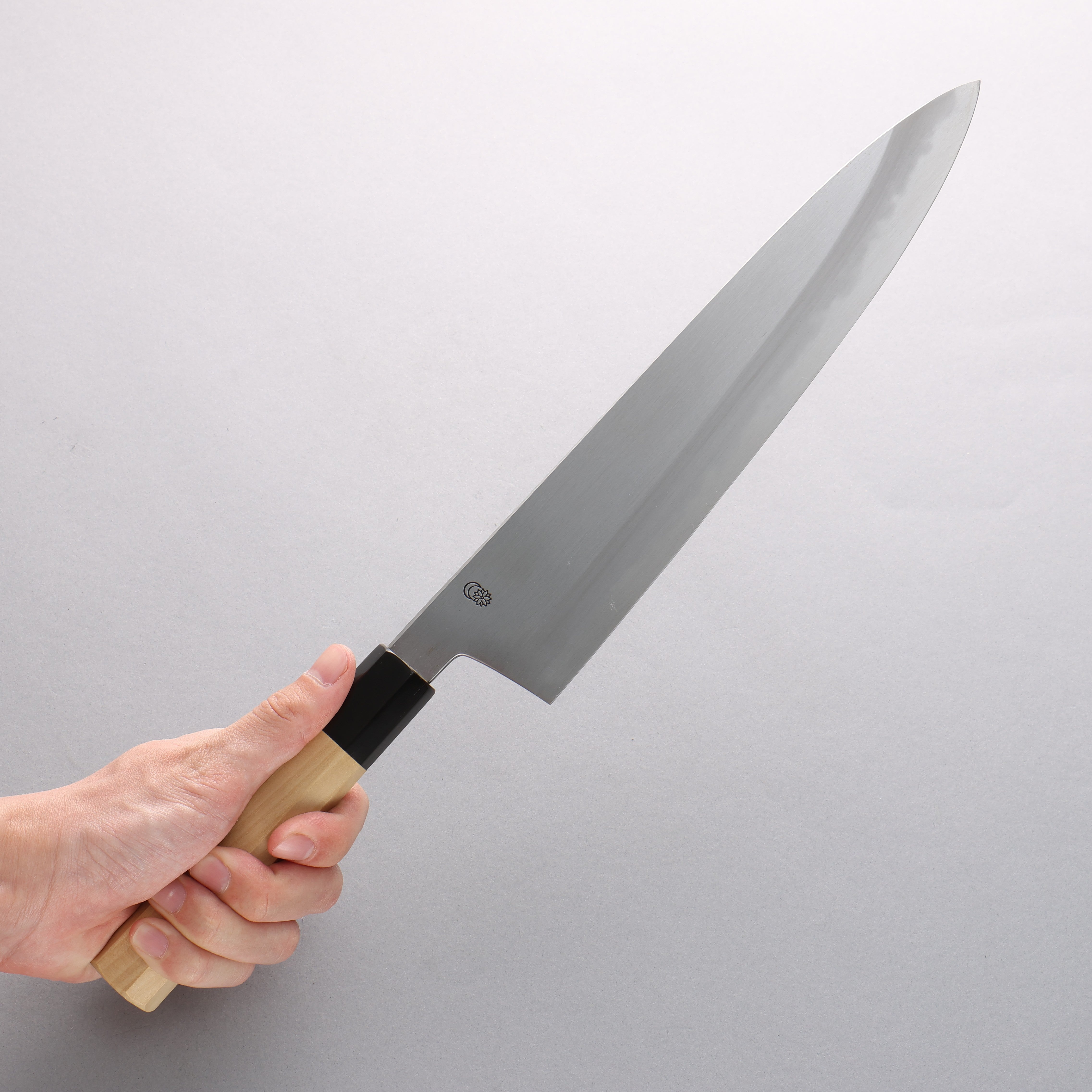 Premium Kikuzuki White Steel No.2 Kasumitogi Gyuto Chef Knife 270mm with Magnolia Handle - Professional Japanese Kitchen Knife for Slicing, Dicing & Meat Cutting