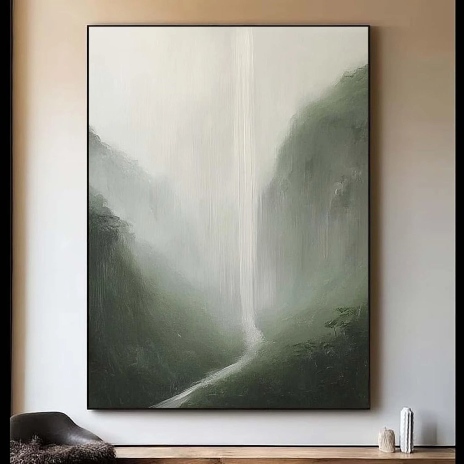 Abstract Painting #AB 438 - Modern Wall Art for Home & Office Decor | Handmade Canvas Artwork for Living Room, Bedroom & Office Spaces