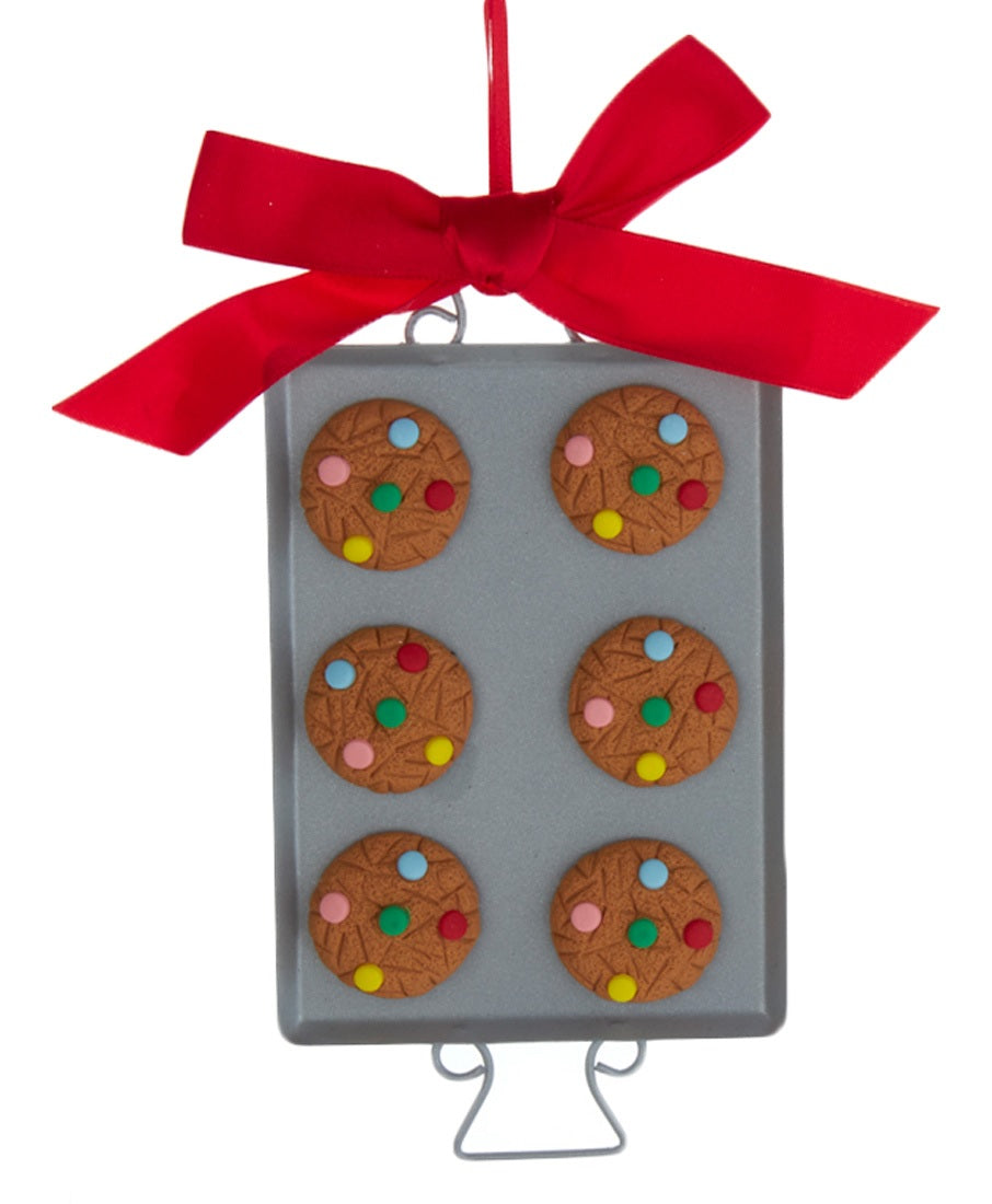 6.5 Inch Christmas Cookie Tray Ornament - Holiday Baking Decor for Cookies, Cupcakes & Desserts - Perfect for Christmas Tree, Gift Exchange & Festive Home Decor