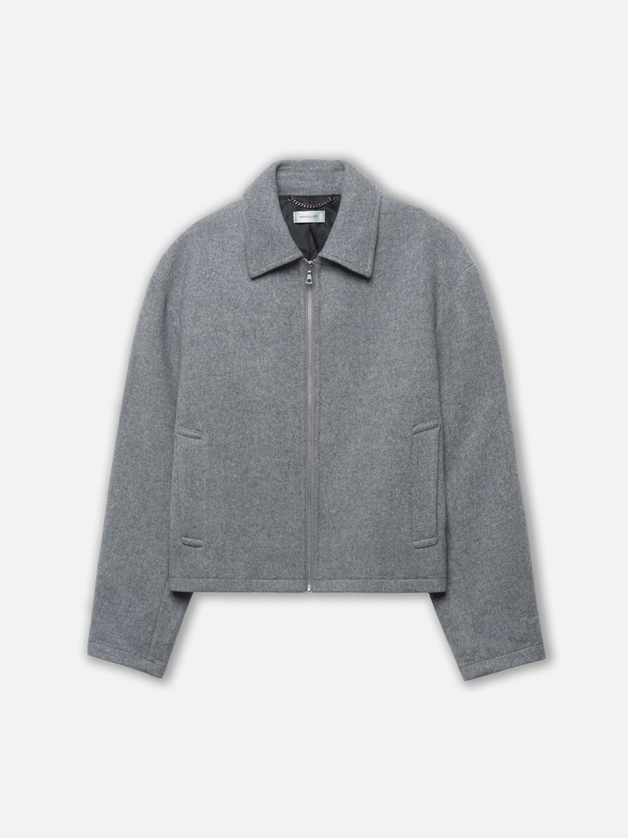 John Elliott Brushed Wool Lexington Full Zip Jacket - Men's Premium Winter Coat for Cold Weather, Outdoor Activities & Casual Style