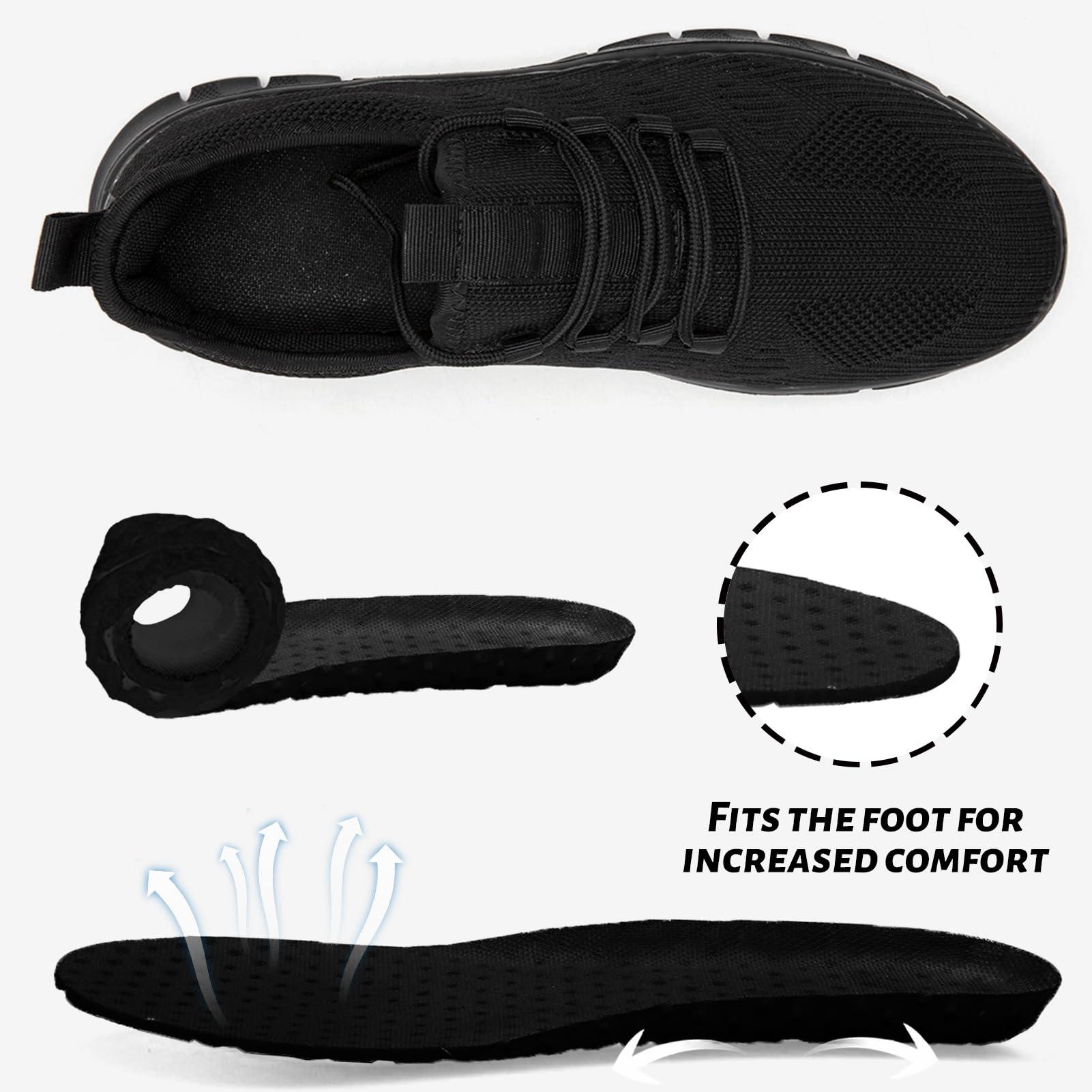 Women's Slip-On Running Shoes - Lightweight Breathable Gym Sneakers for Walking, Jogging & Tennis | Comfortable Casual Sports Shoes for Women | Perfect for Workouts, Travel & Everyday Wear